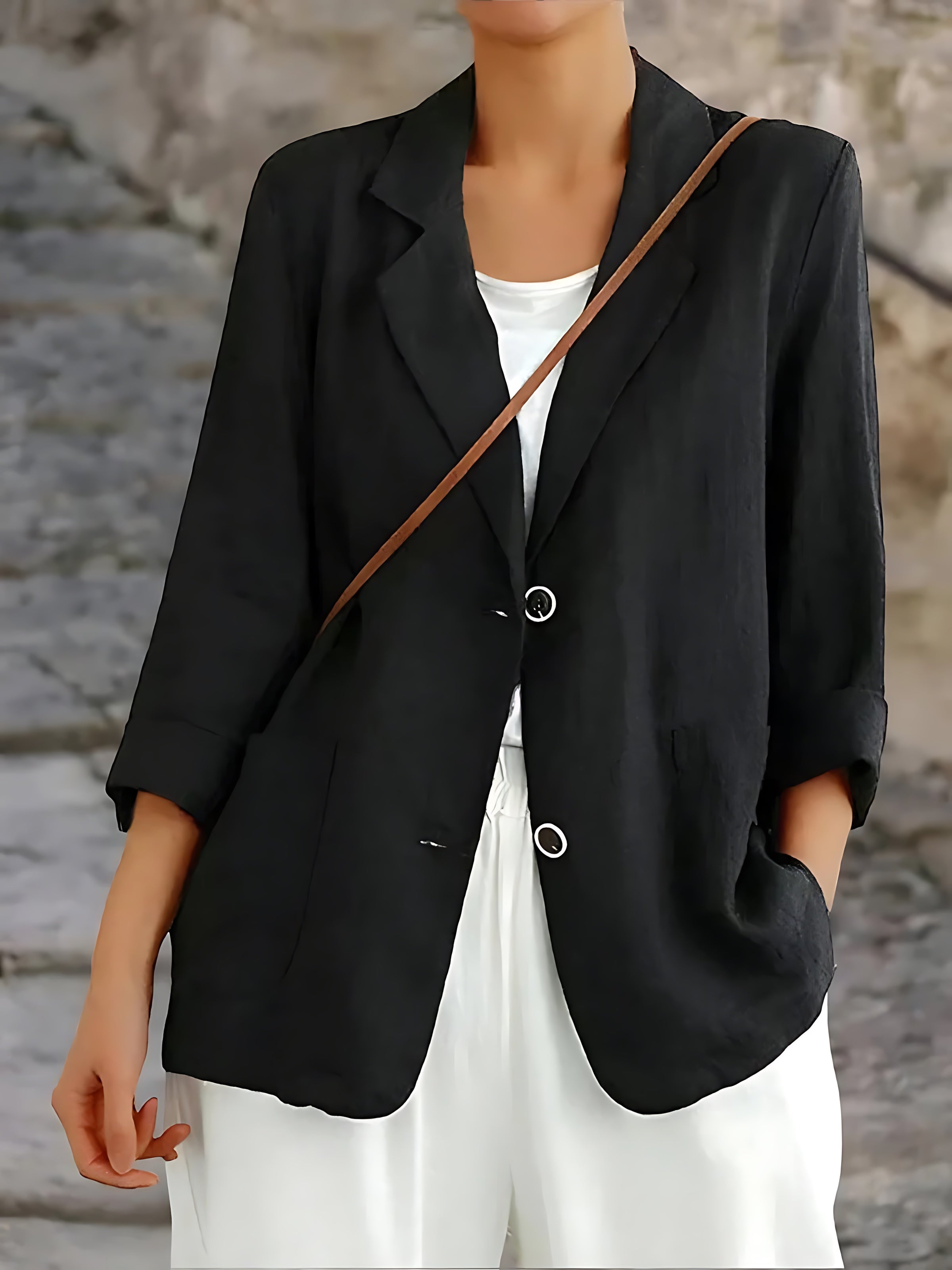 Norah – Relaxed Fit Notched Lapel Blazer