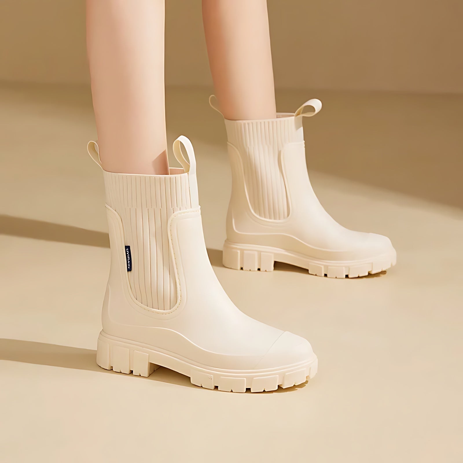 Nova – Rubber Platform Chelsea Rain Boots
