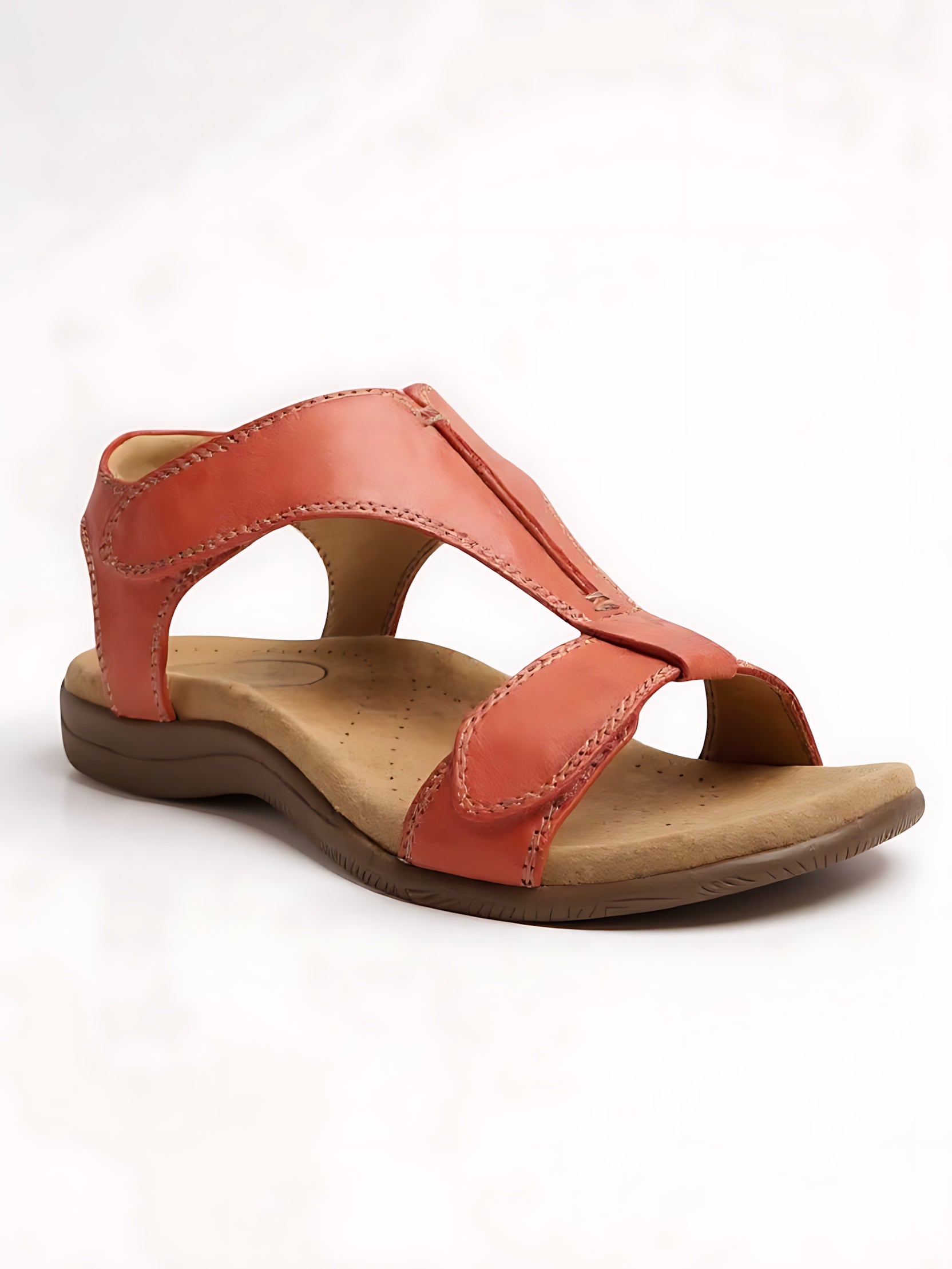 Olivia – T Strap Slingback Flat Sandals