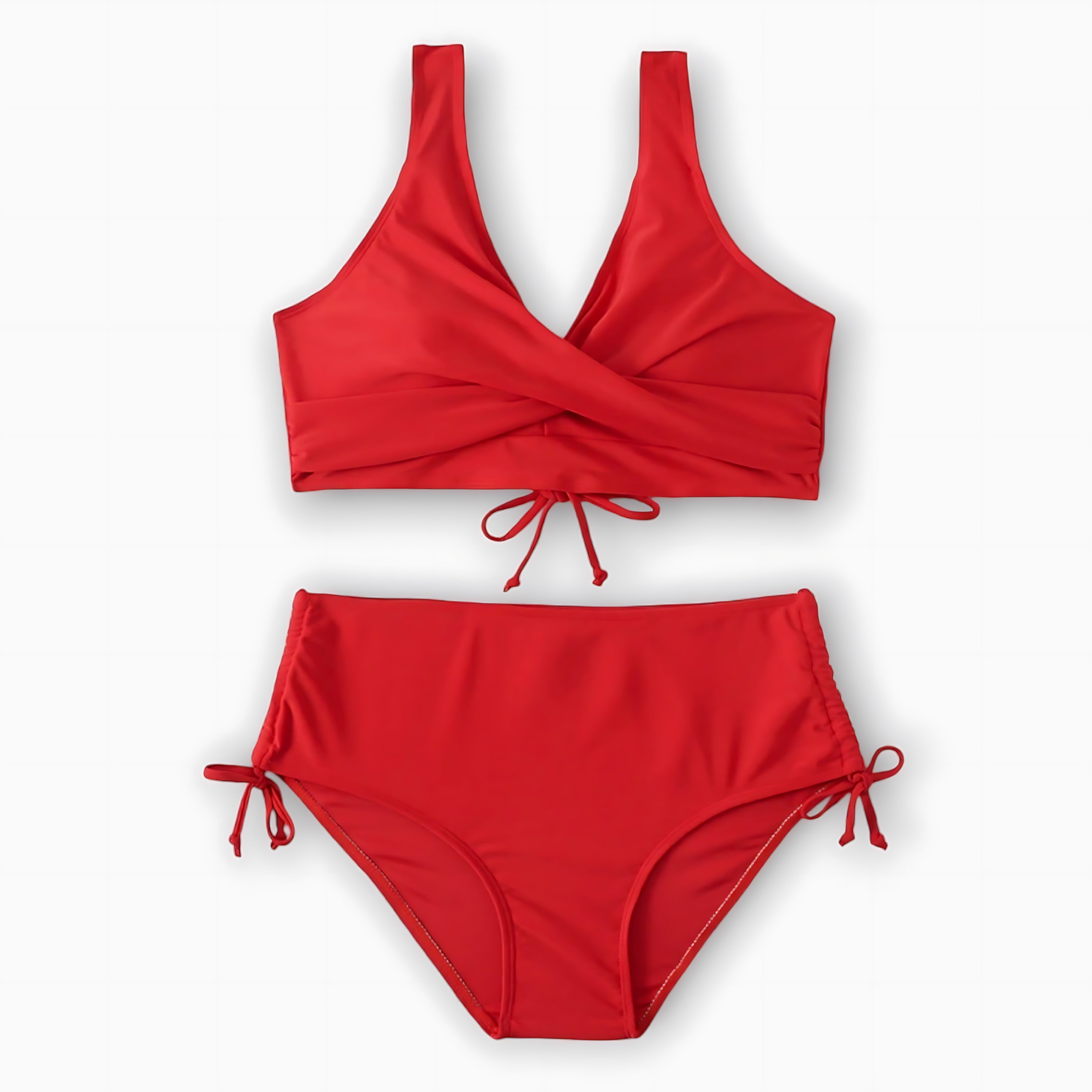 Ophelia – Wrap Front High Waist Bikini Set