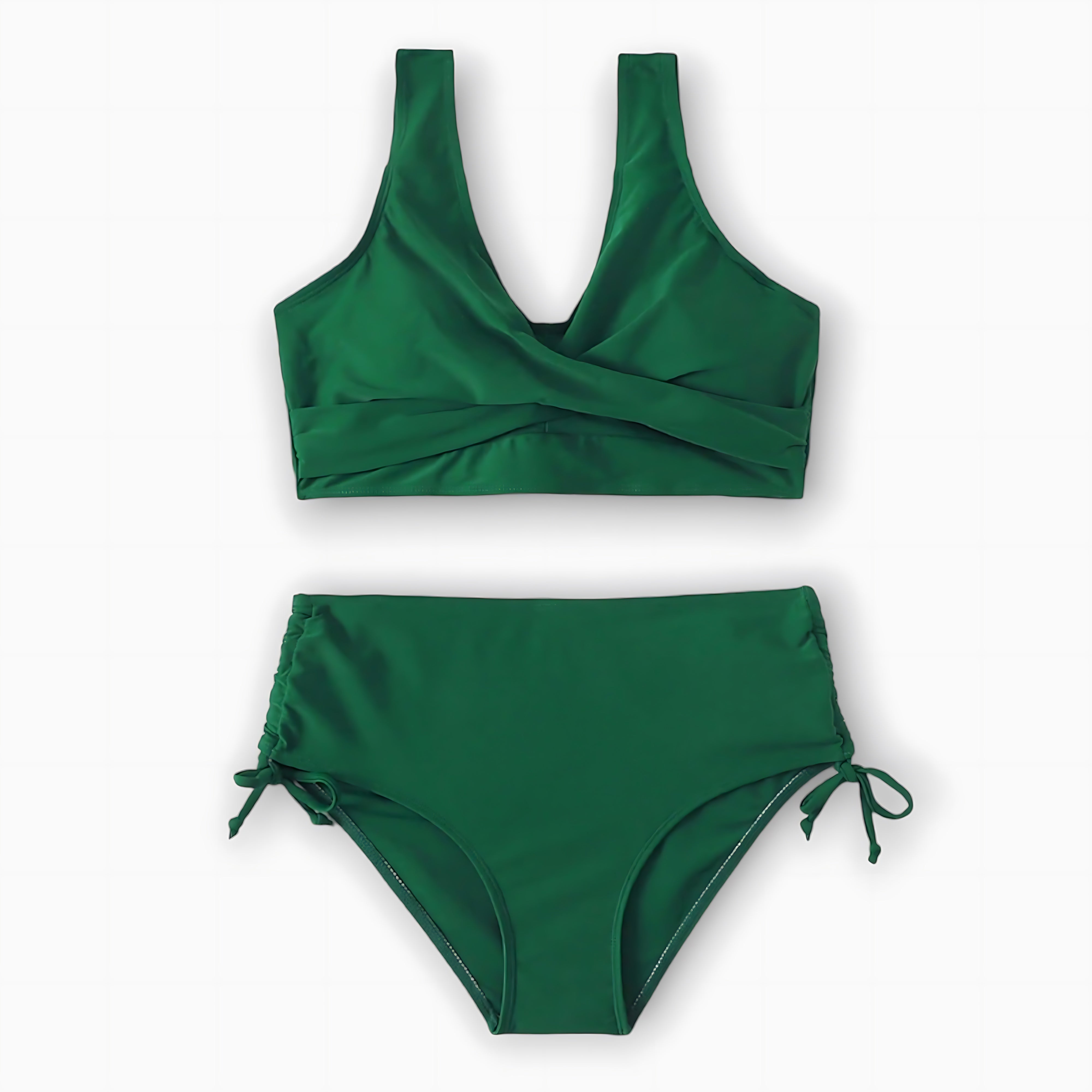 Ophelia – Wrap Front High Waist Bikini Set