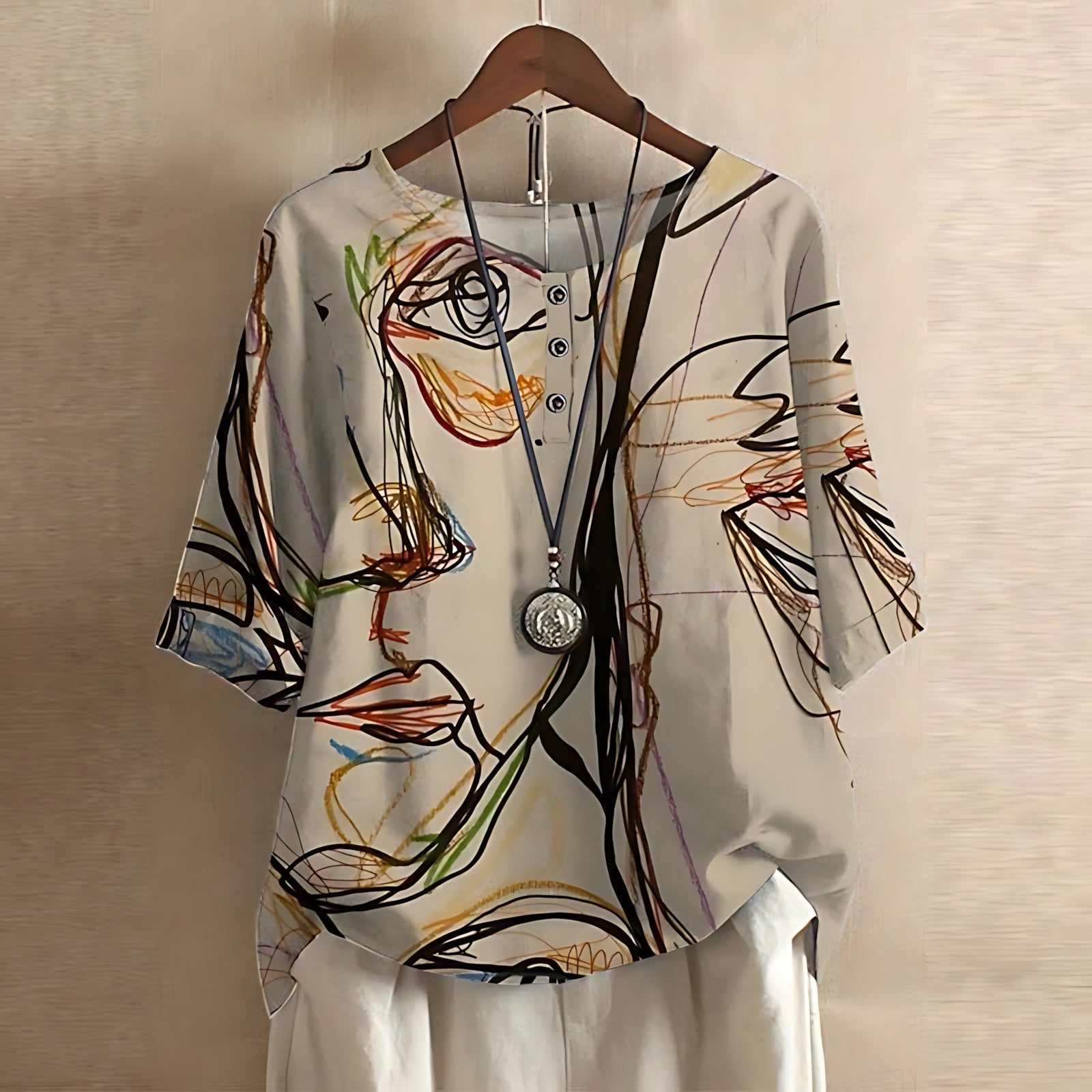 Paisley – Floral Print Short Sleeve Blouse