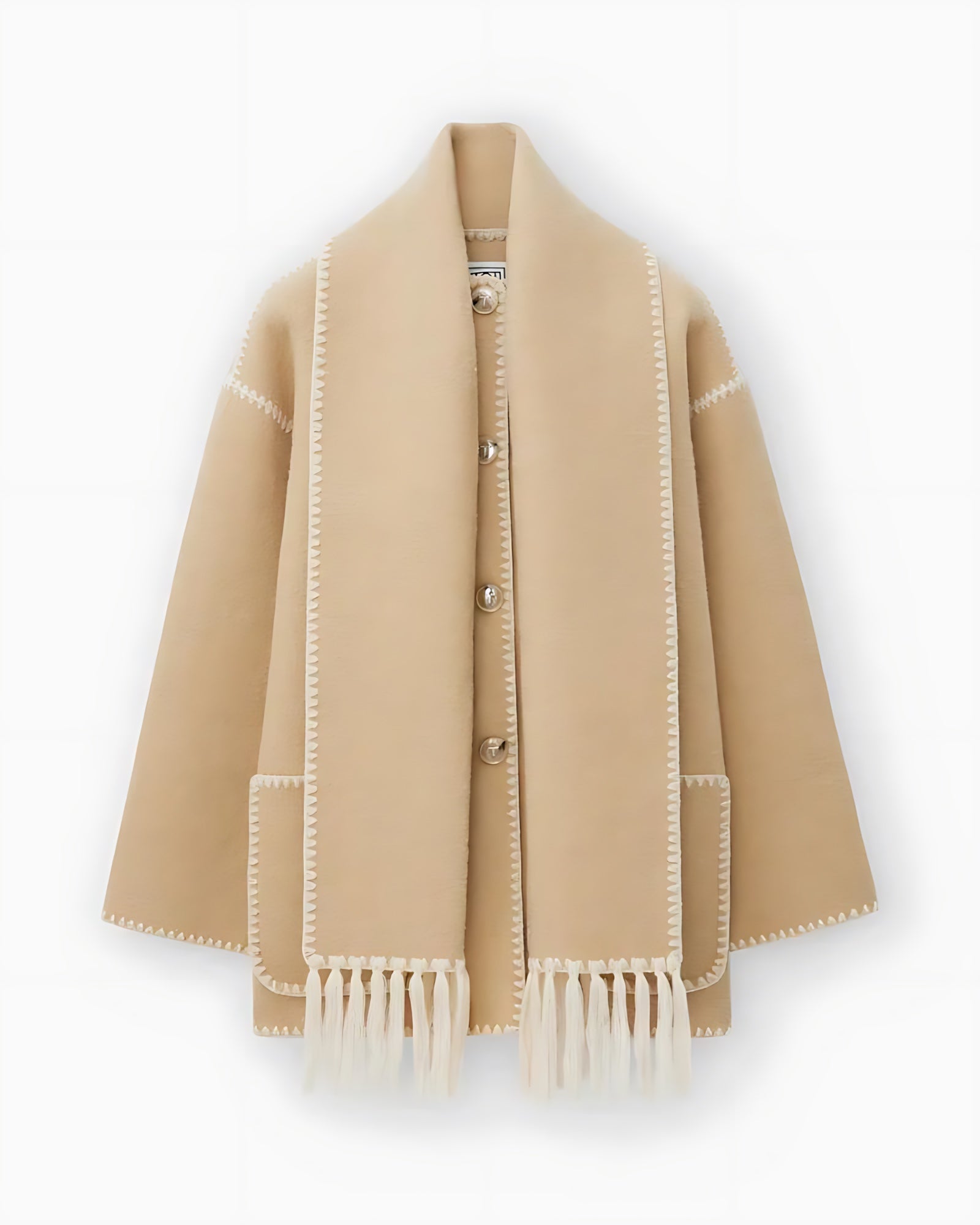 Paisley – Oversized Scarf Collar Jacket
