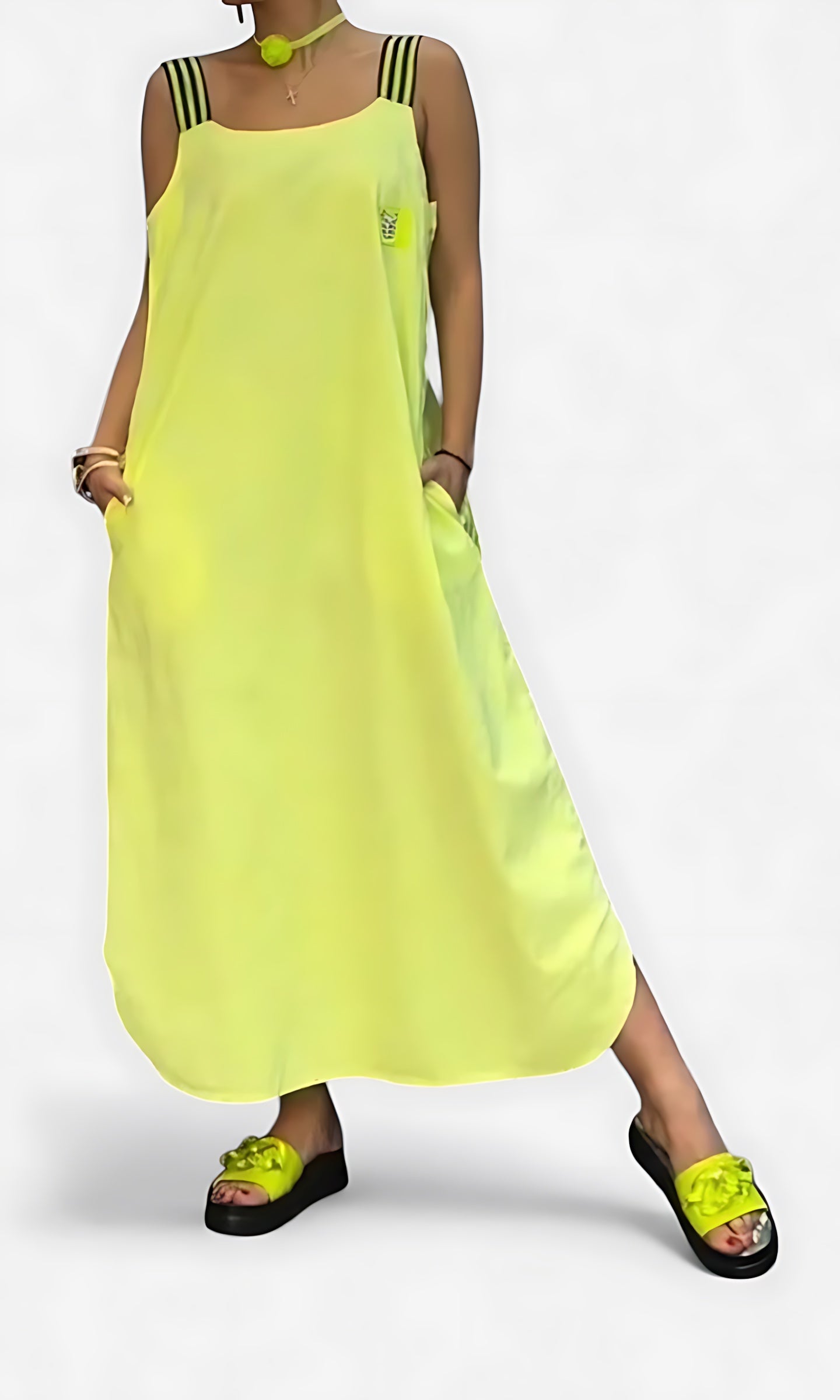 Paloma – Cami Square Neck Flowy Maxi Dress