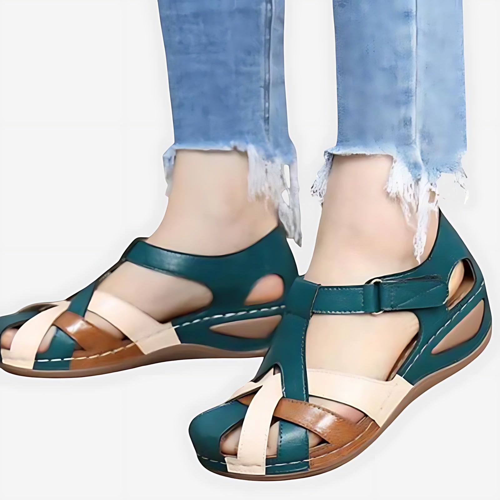 Paloma – Orthopedic T-Strap Flat Sandals
