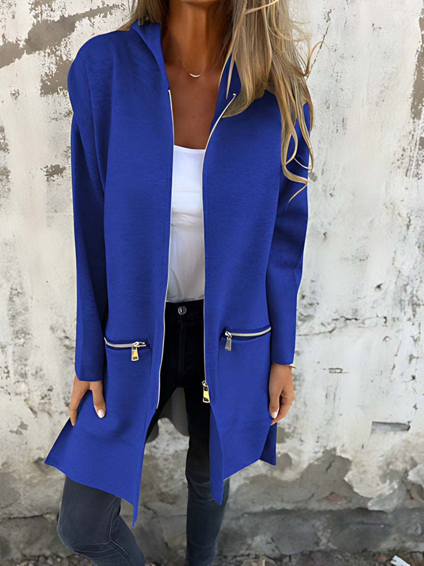 Paloma – Zip Up Long Sleeve Knit Cardigan