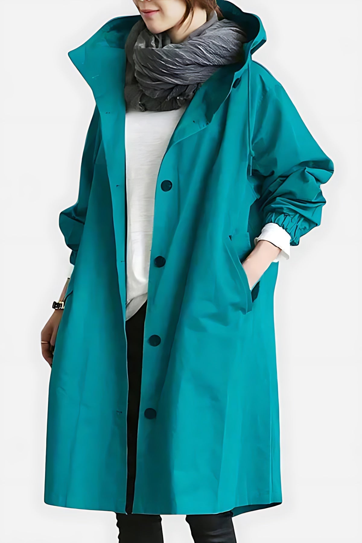 Priscilla – Button Up Longline Raincoat