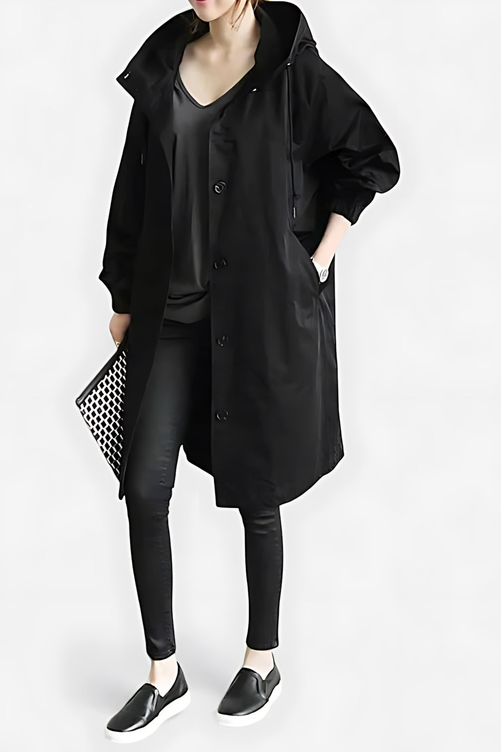 Priscilla – Button Up Longline Raincoat
