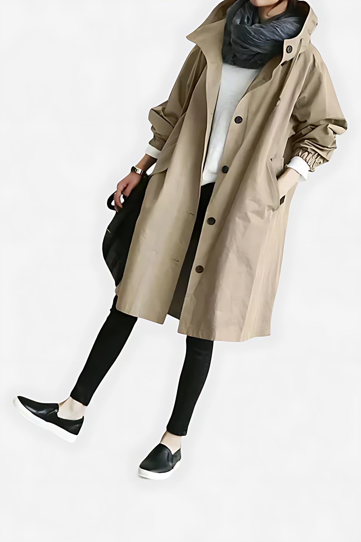 Priscilla – Button Up Longline Raincoat