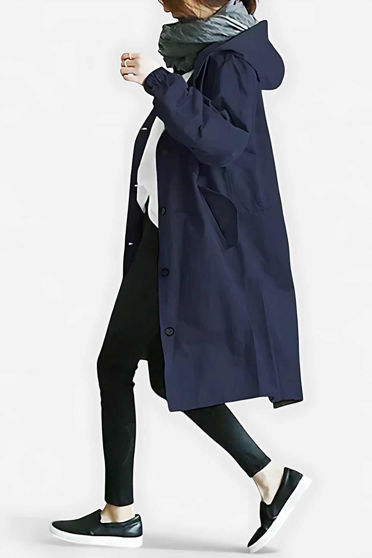 Priscilla – Button Up Longline Raincoat
