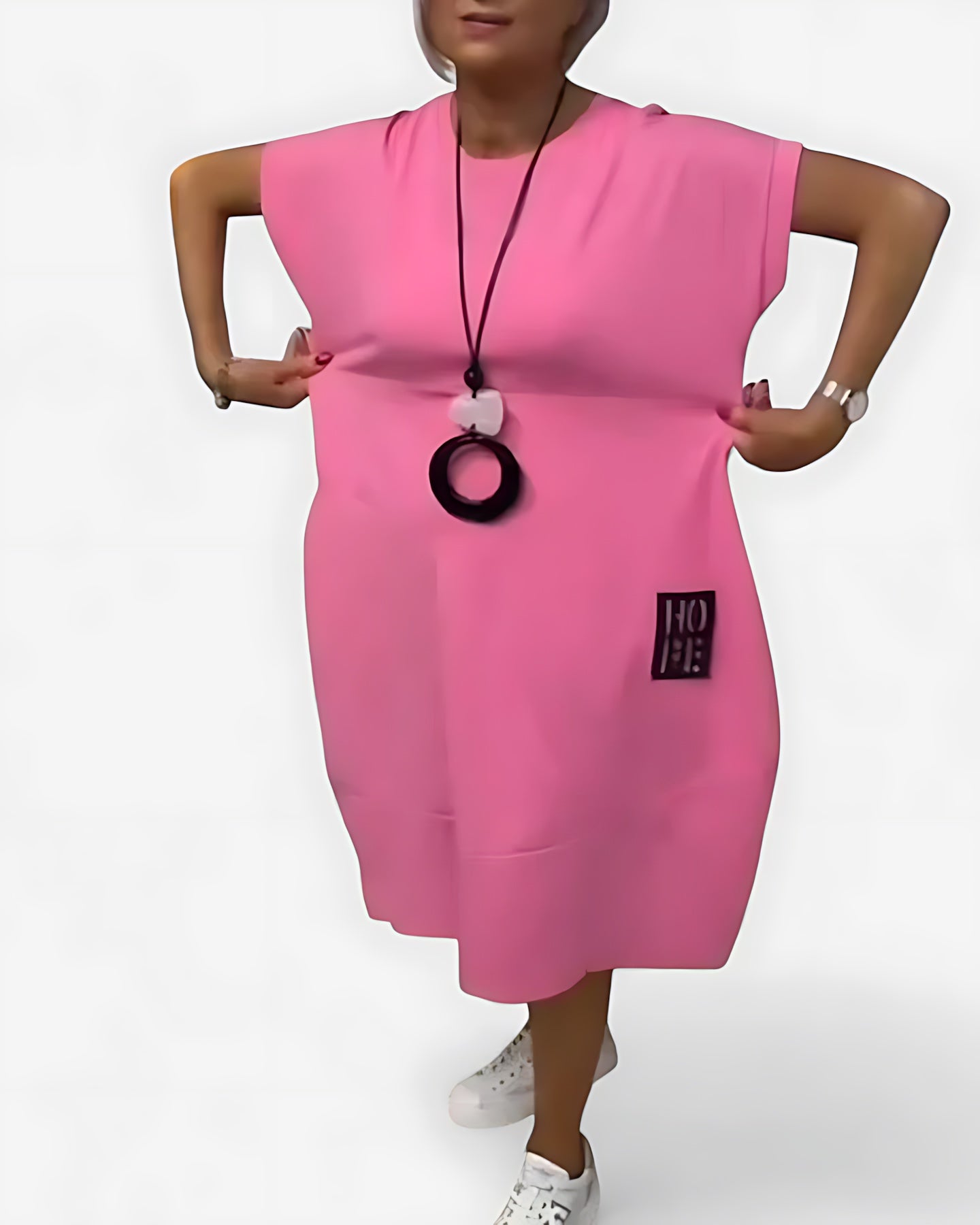 Priscilla – Oversized Cocoon Batwing Sleeve Midi Dress