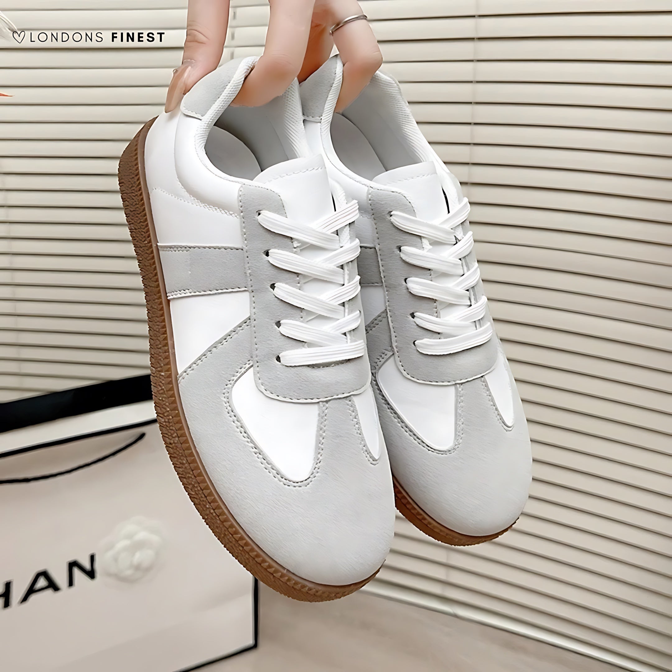 Rebecca – Colorblock Lace Up Low Top Sneakers