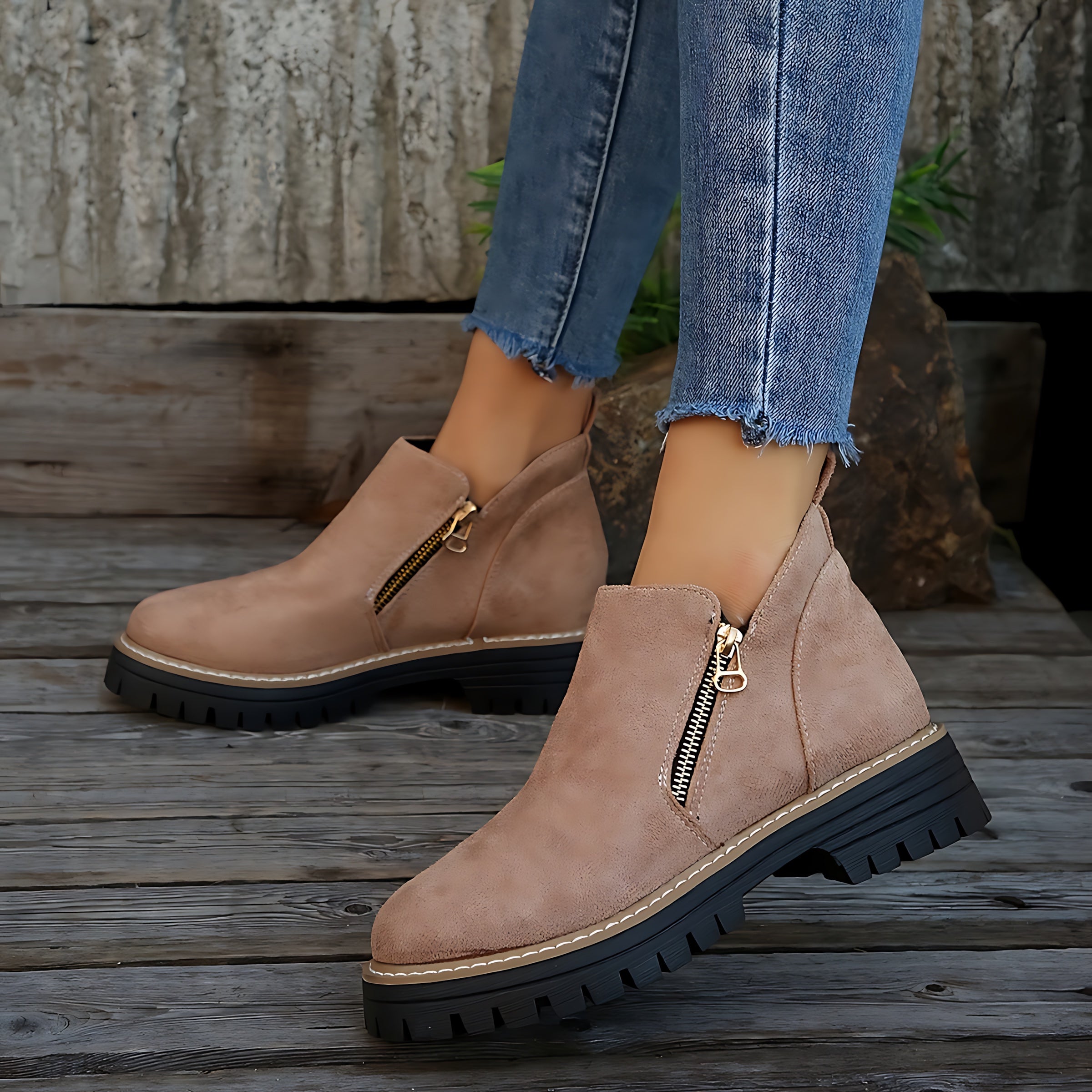 Rebecca – Leopard Print Lace Up Ankle Boots