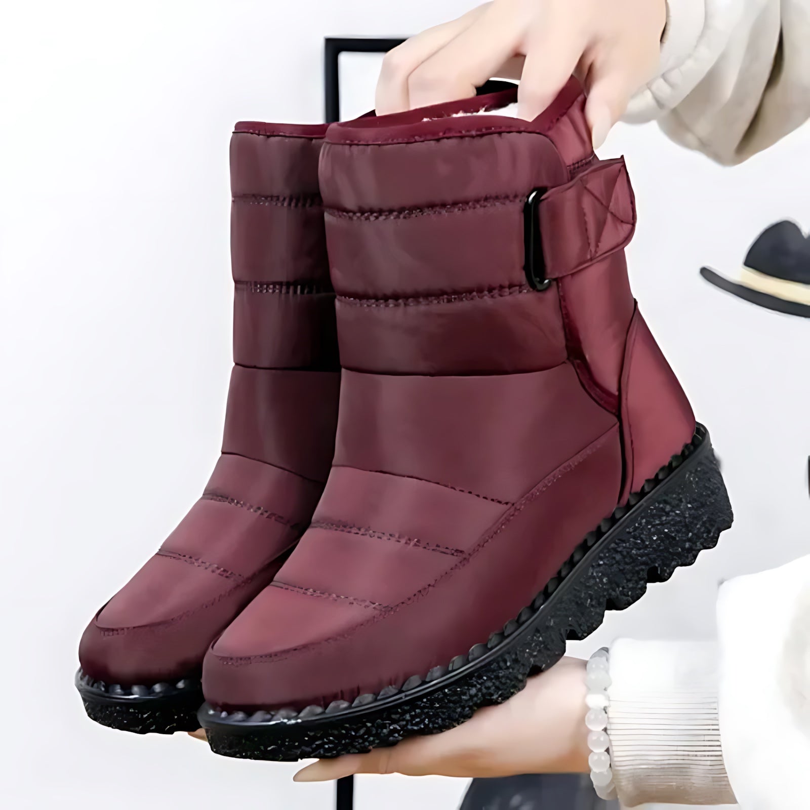 Rebecca – Lug Sole Ankle Snow Boots