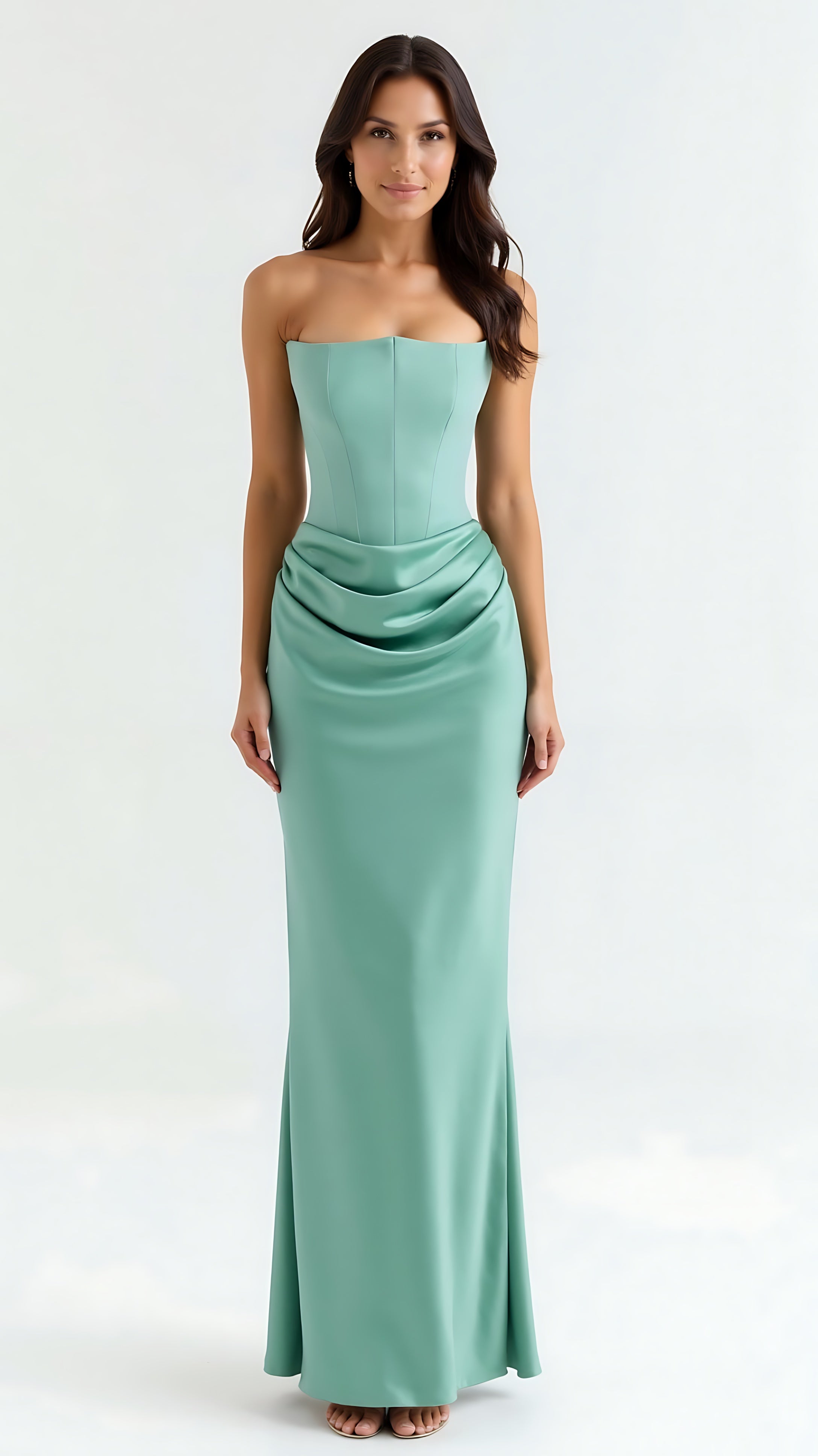 Renata – Strapless Bodycon Evening Maxi Dress