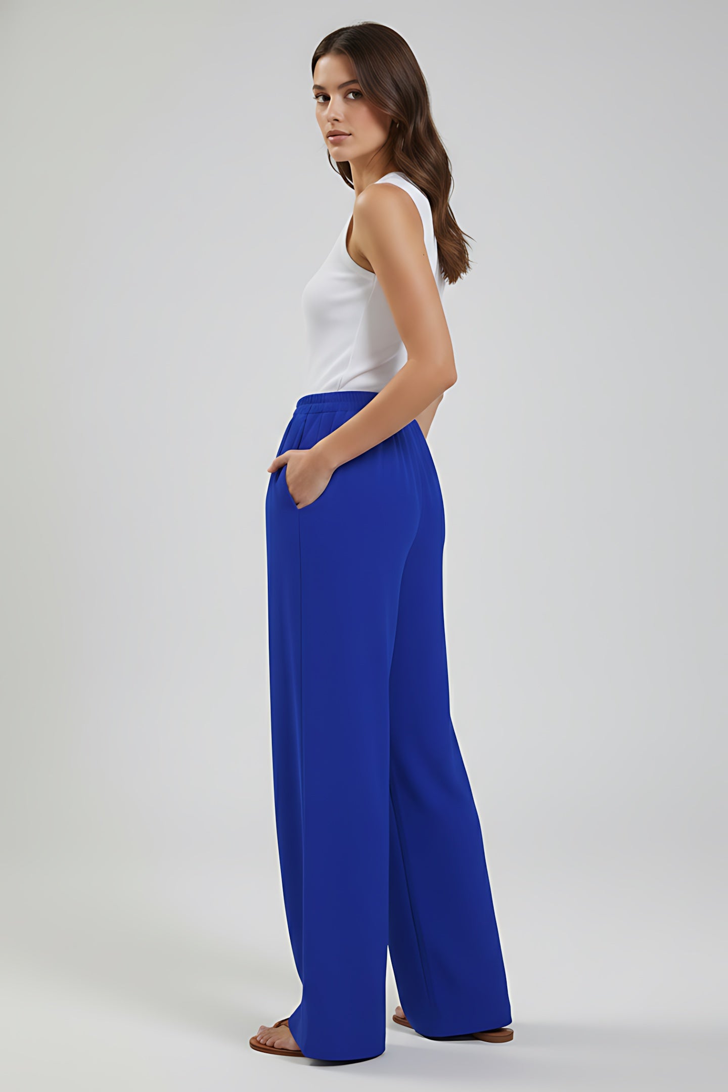 Rosalie – High Waist Wide Leg Palazzo Pants