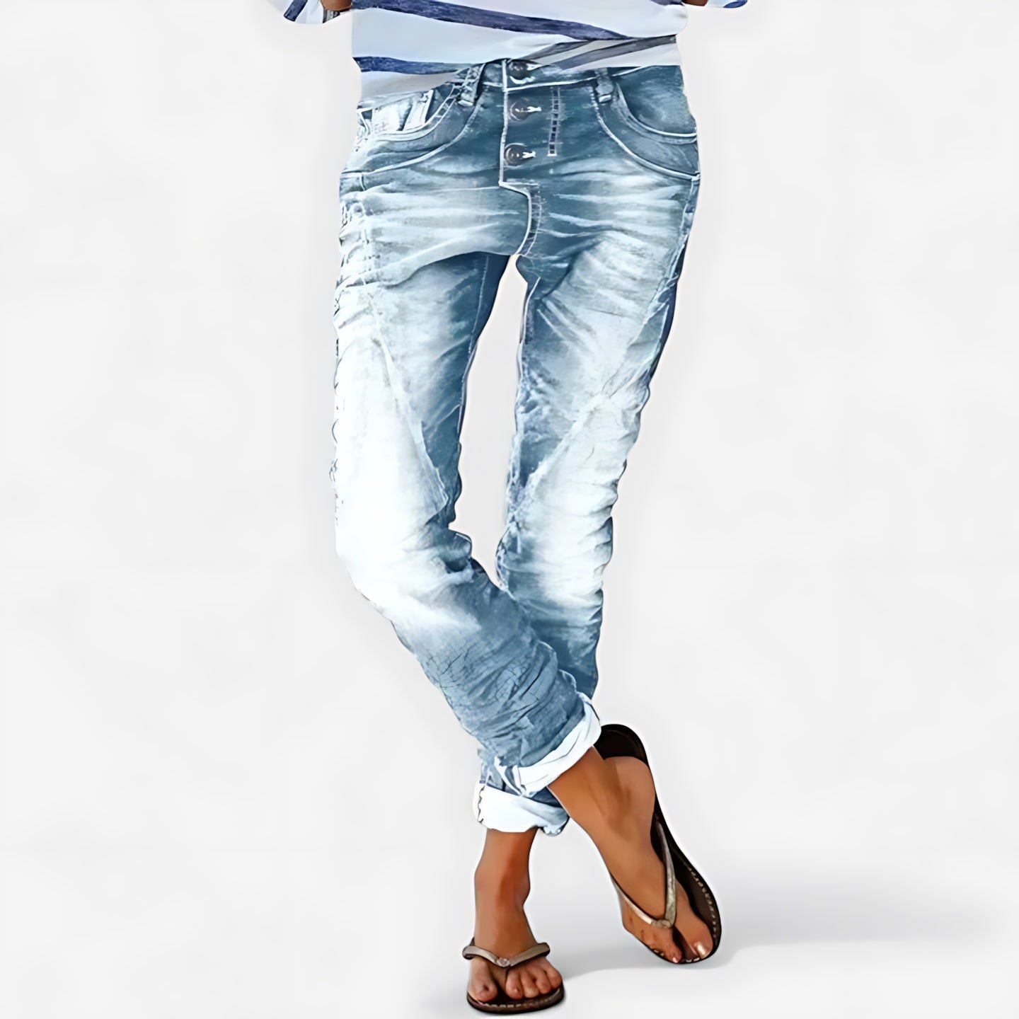 Ruby – Slouchy Distressed Jogger Jeans