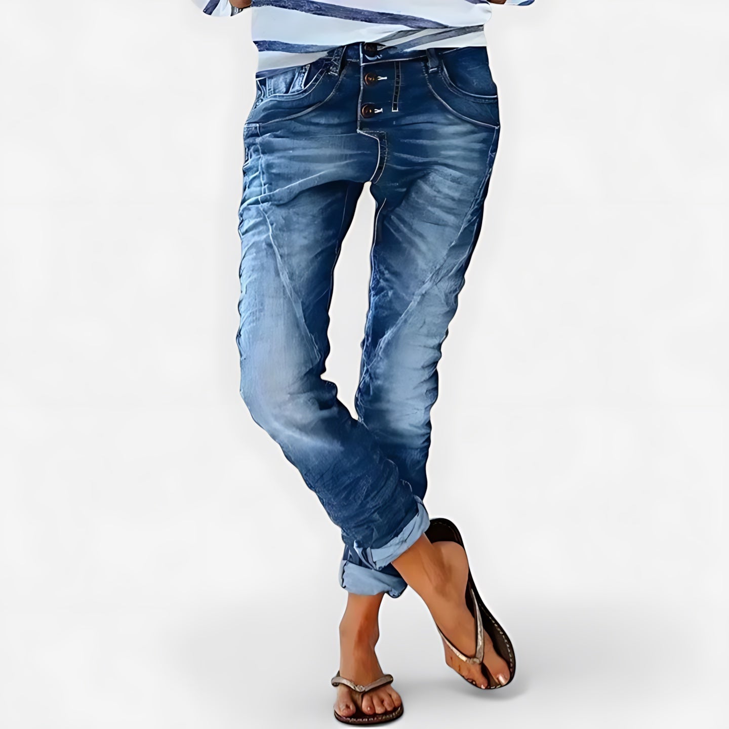 Ruby – Slouchy Distressed Jogger Jeans