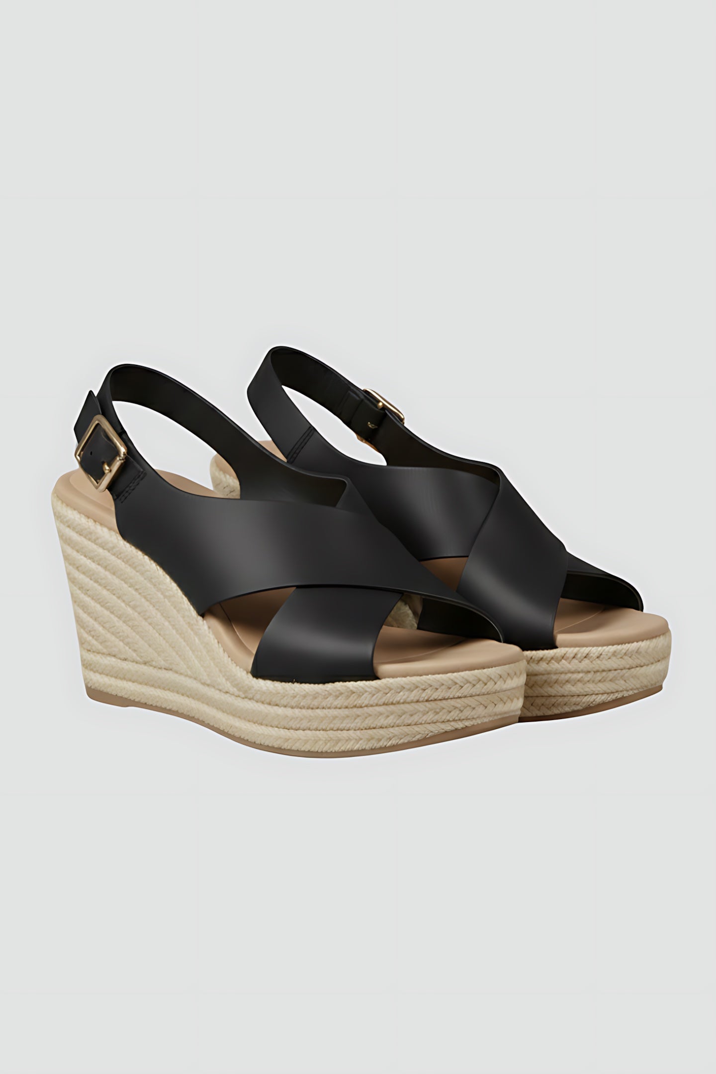 Rylee – Crossover Slingback Espadrille Wedge Sandals