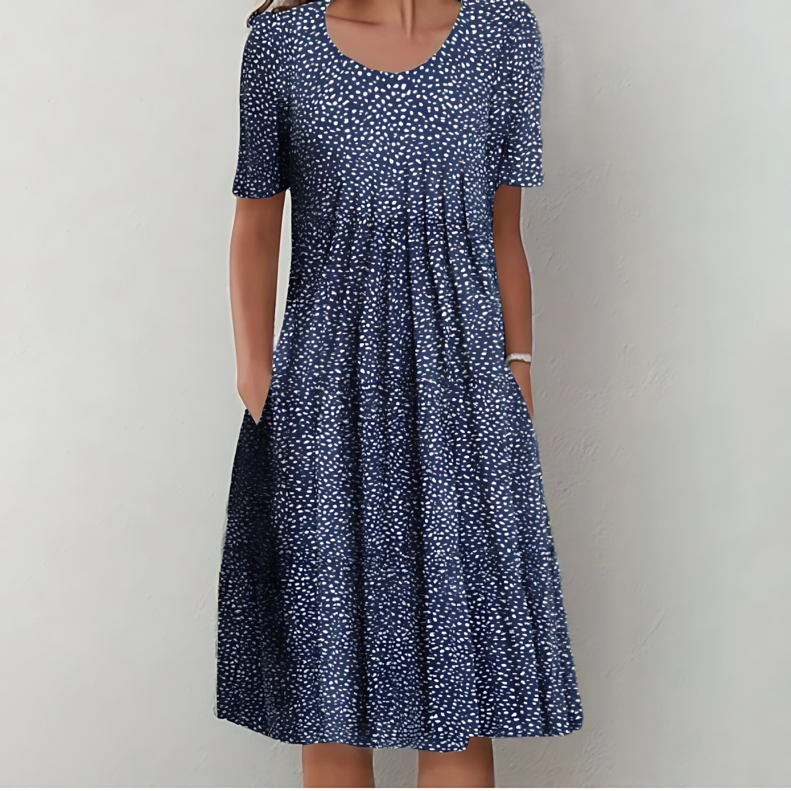 Sadie – Ditsy Floral Puff Sleeve Summer Midi Dress