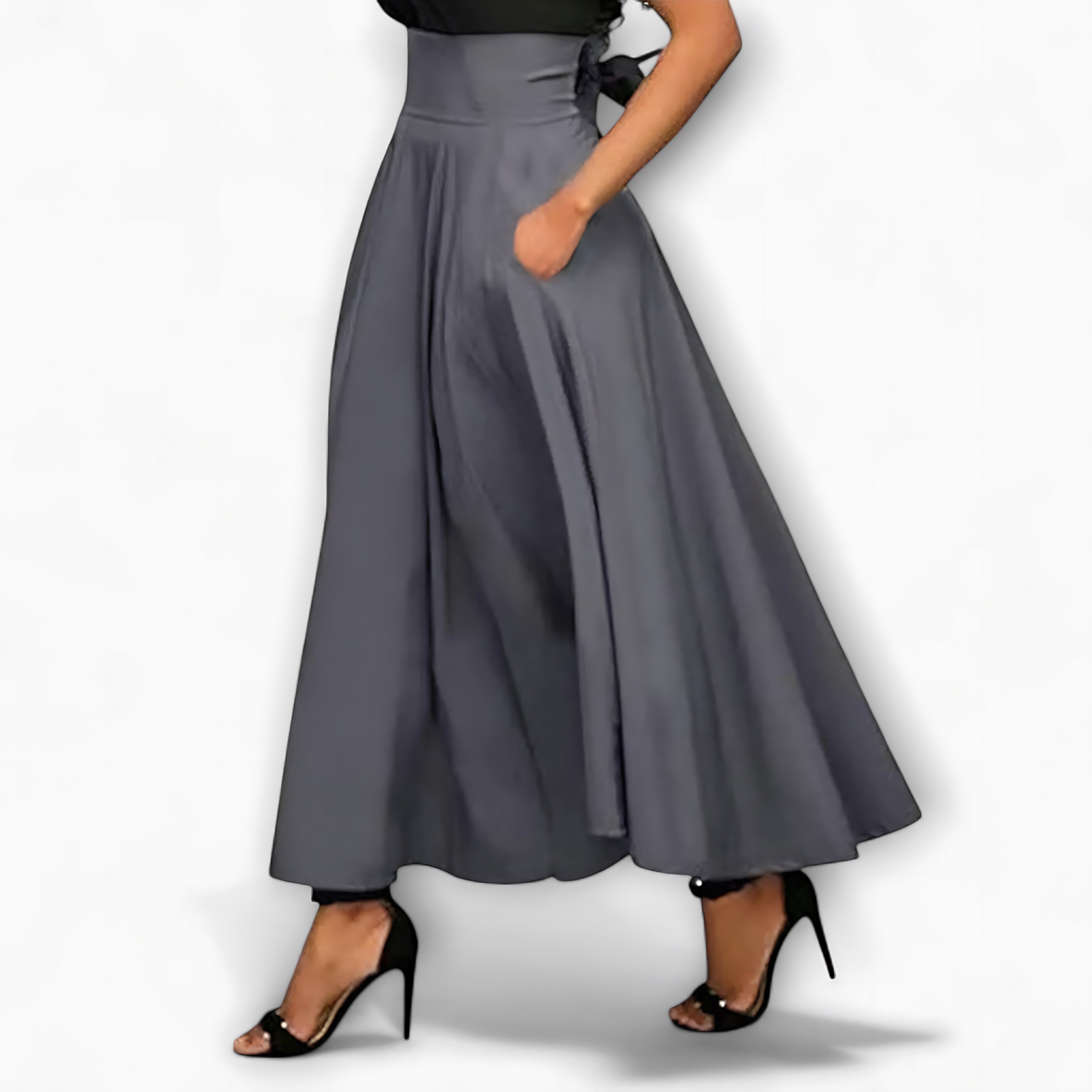 Sadie – High Waist A-Line Maxi Skirt