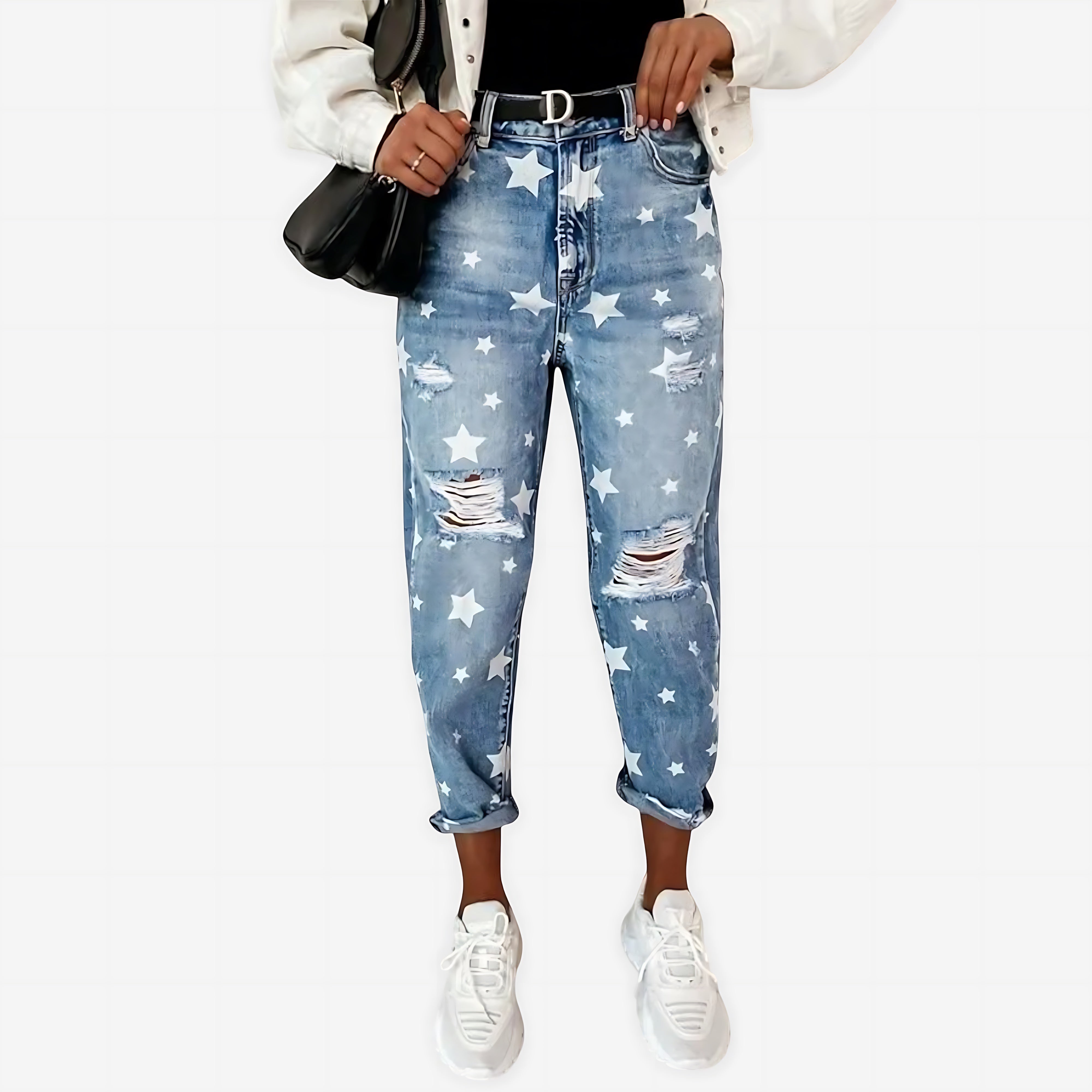 Sadie – Star Print Mom Jeans