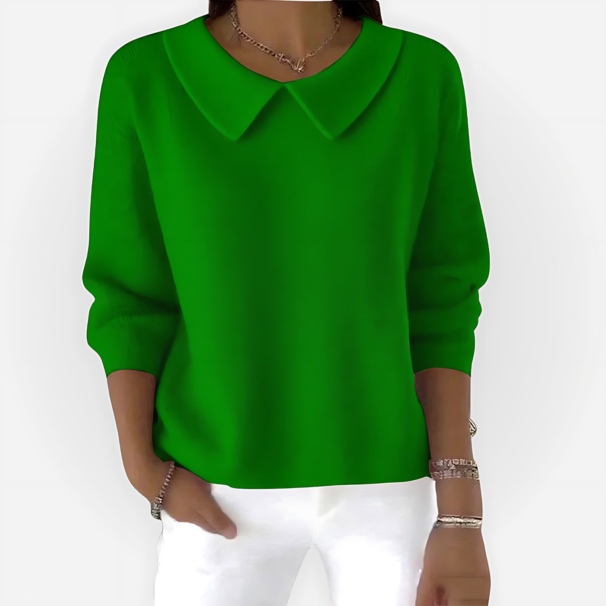 Sarah – Peter Pan Collar Knit Sweater