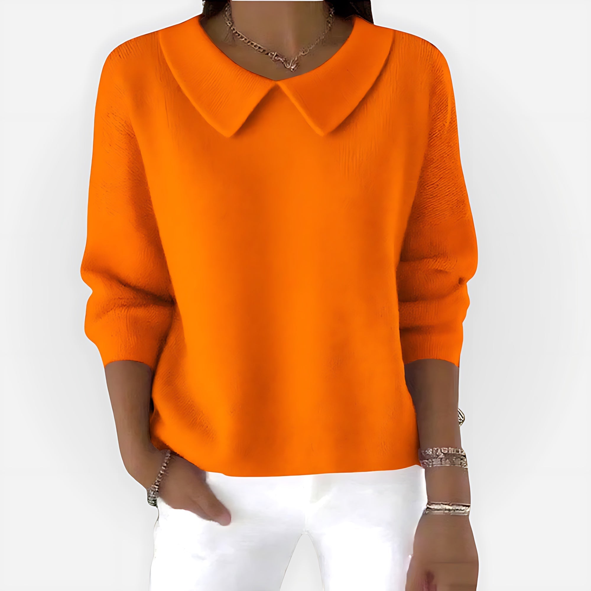 Sarah – Peter Pan Collar Knit Sweater