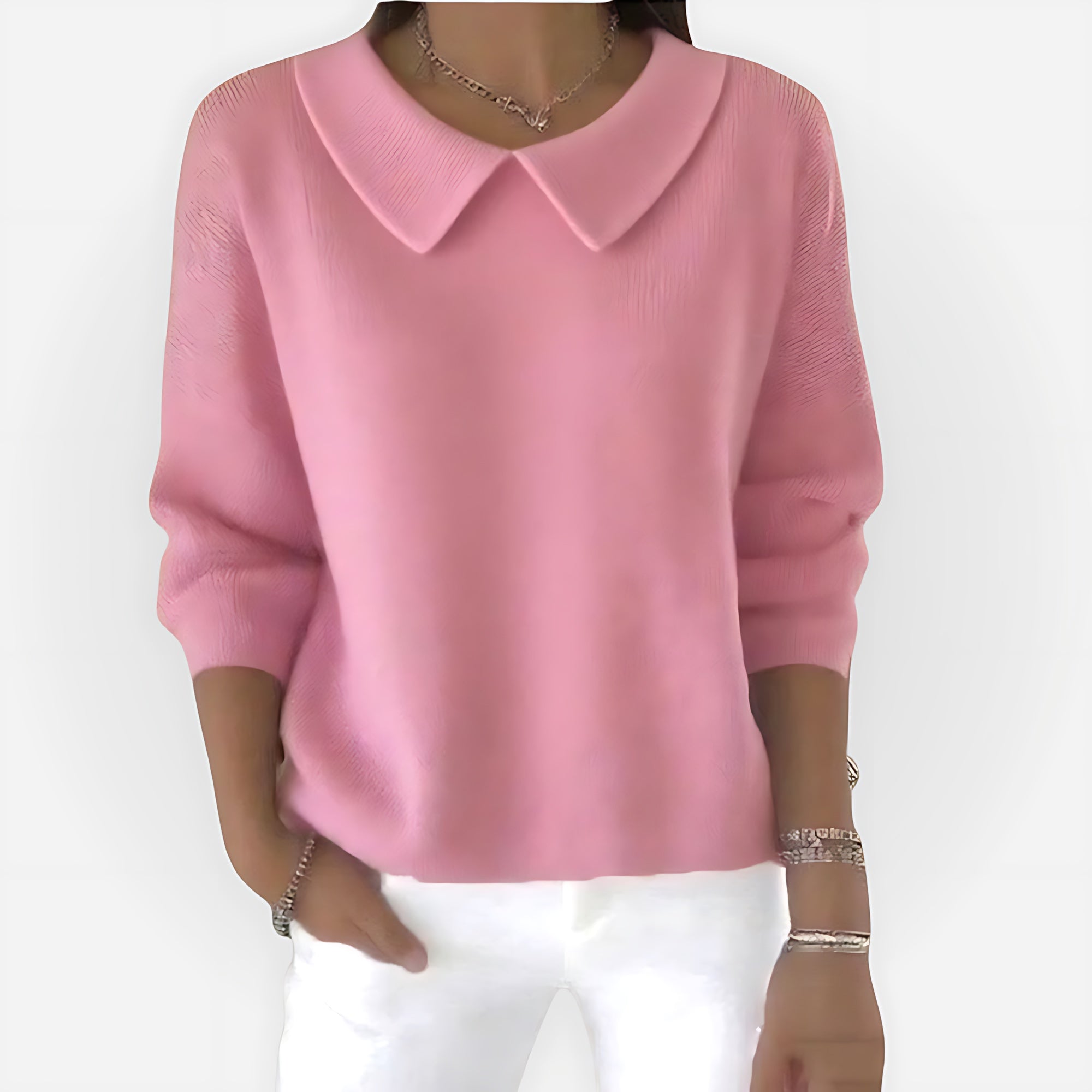 Sarah – Peter Pan Collar Knit Sweater