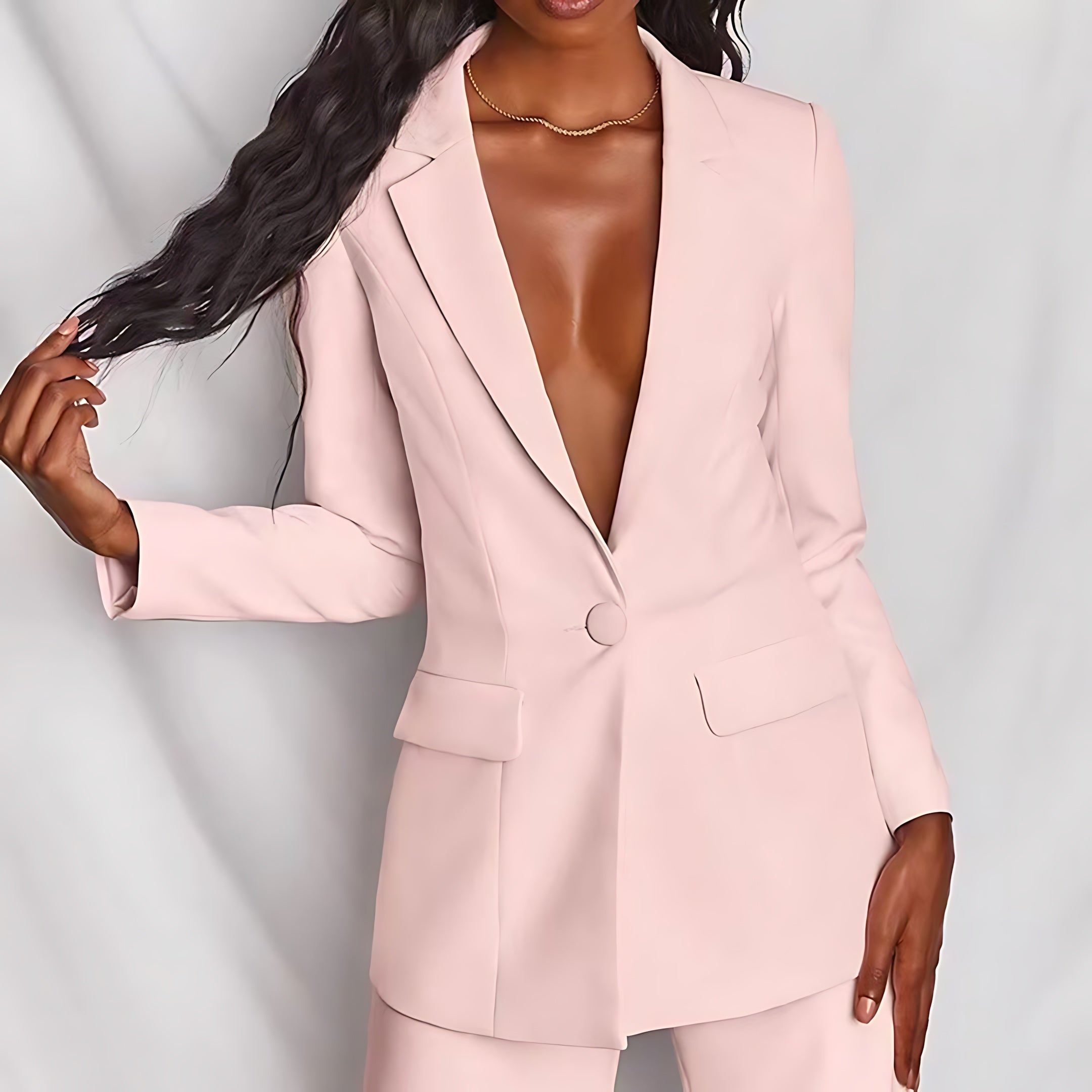 Scarlett – Oversized Blazer And Wide Leg Pants Suit Set