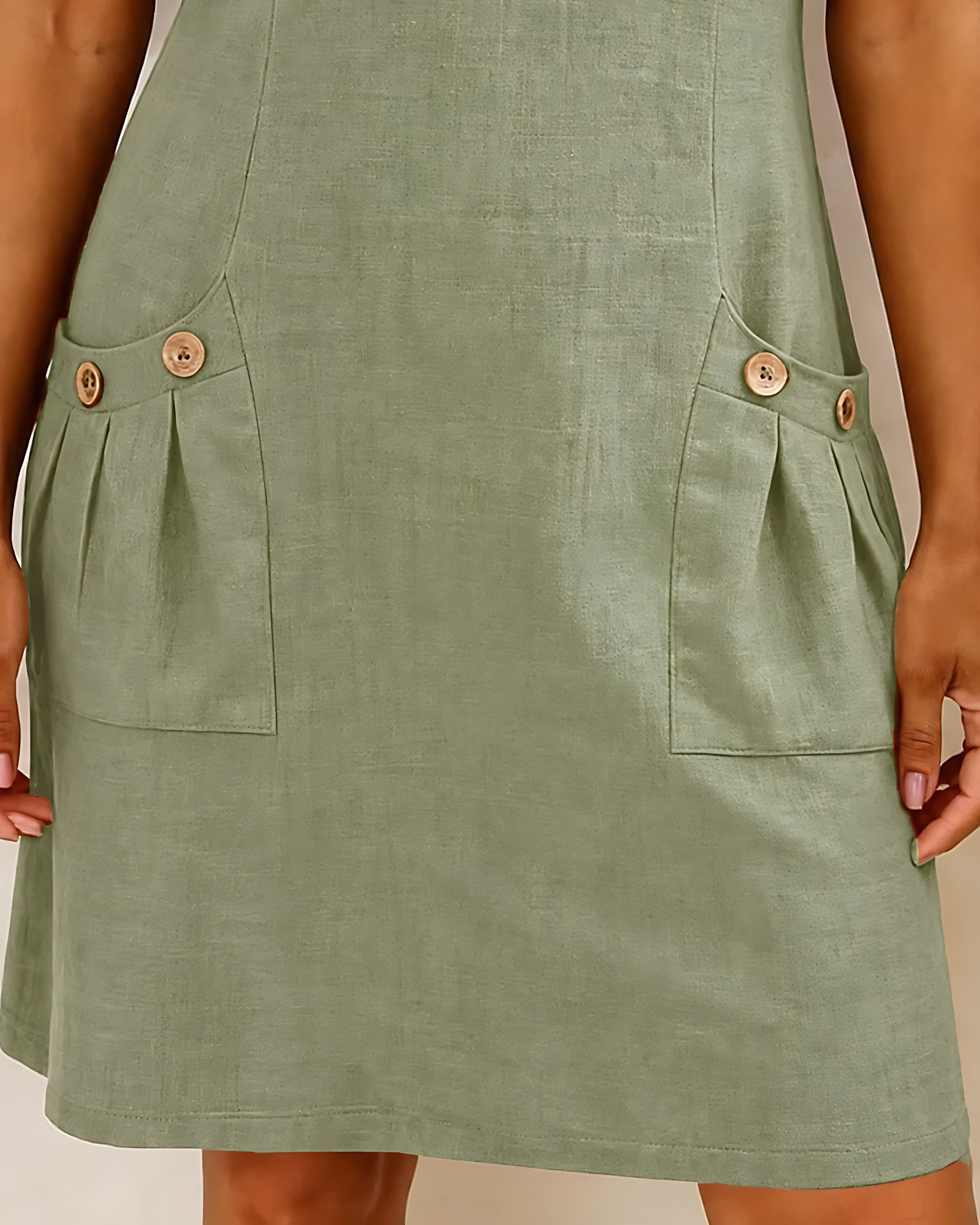 Selena – Zip Neck Short Sleeve Shift Dress