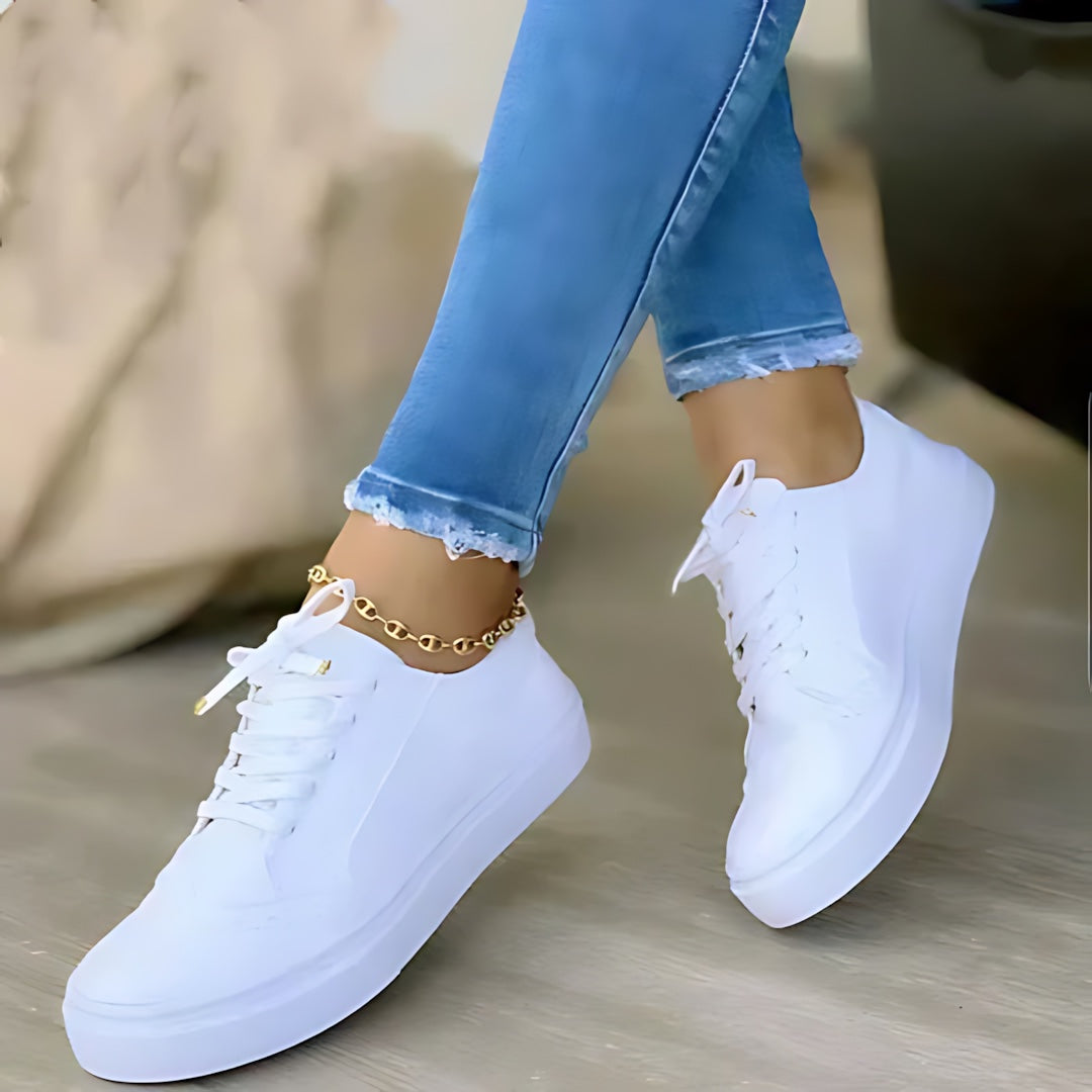 Sienna – Canvas Lace Up Low Top Sneakers