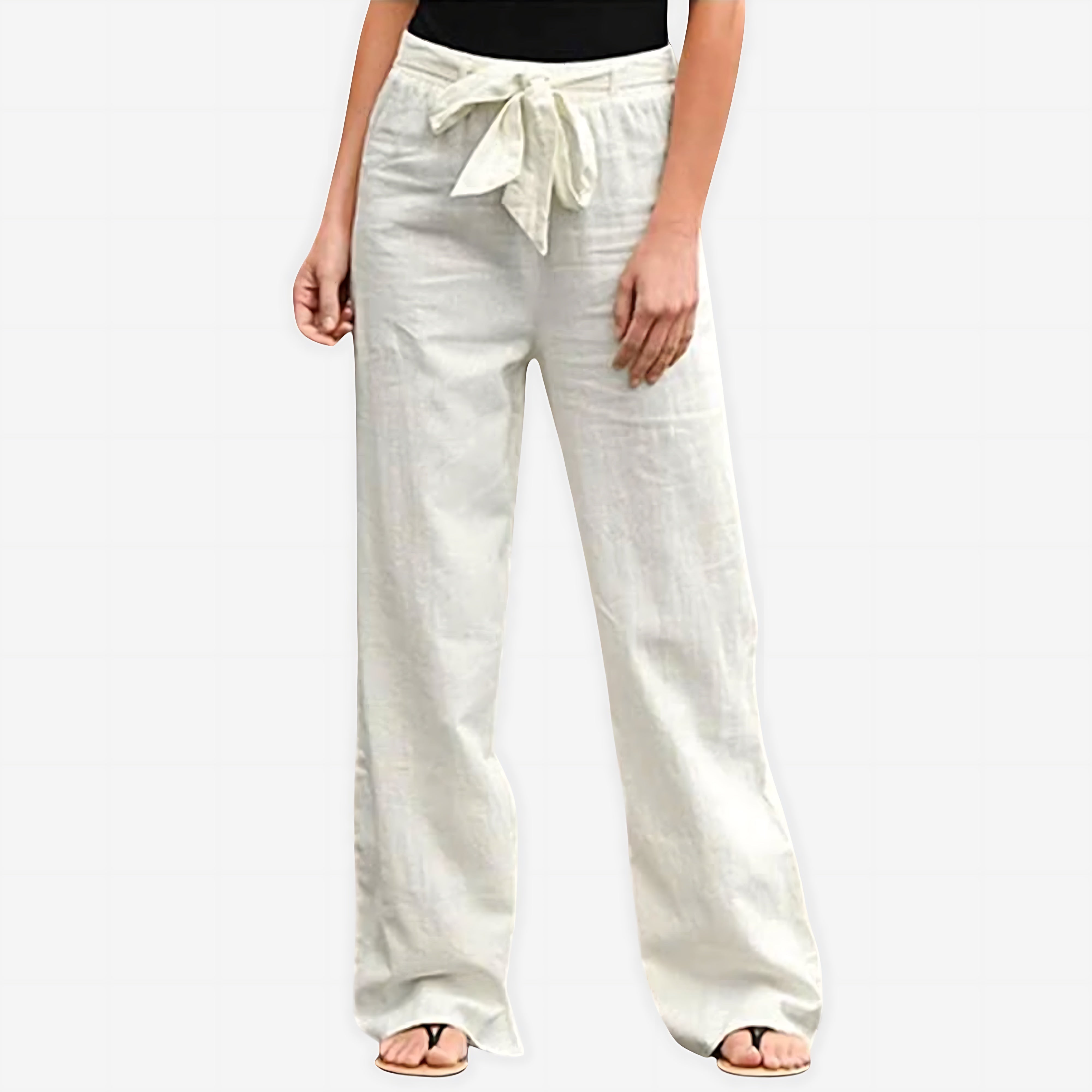 Skylar – Paperbag Waist Straight Leg Pants