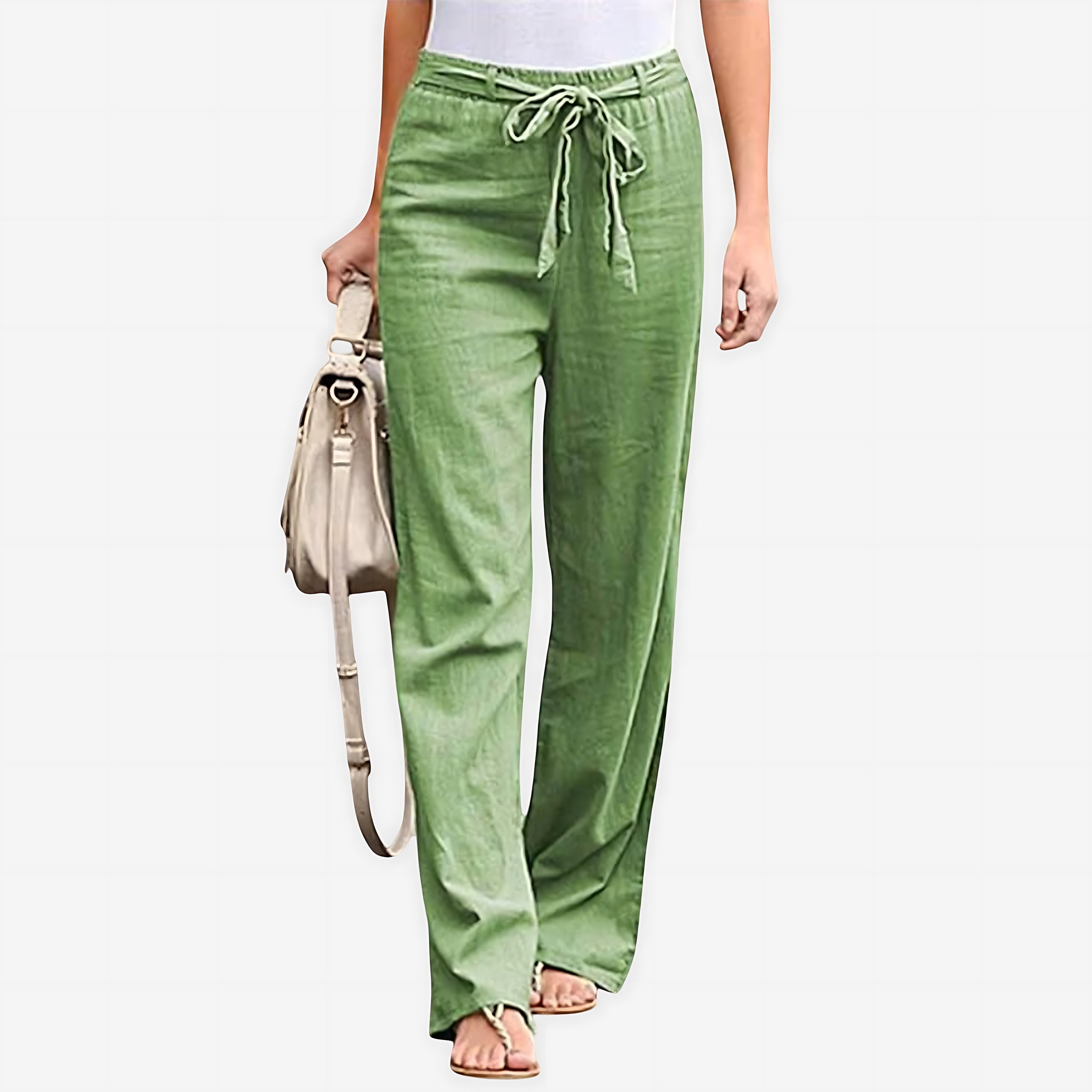 Skylar – Paperbag Waist Straight Leg Pants