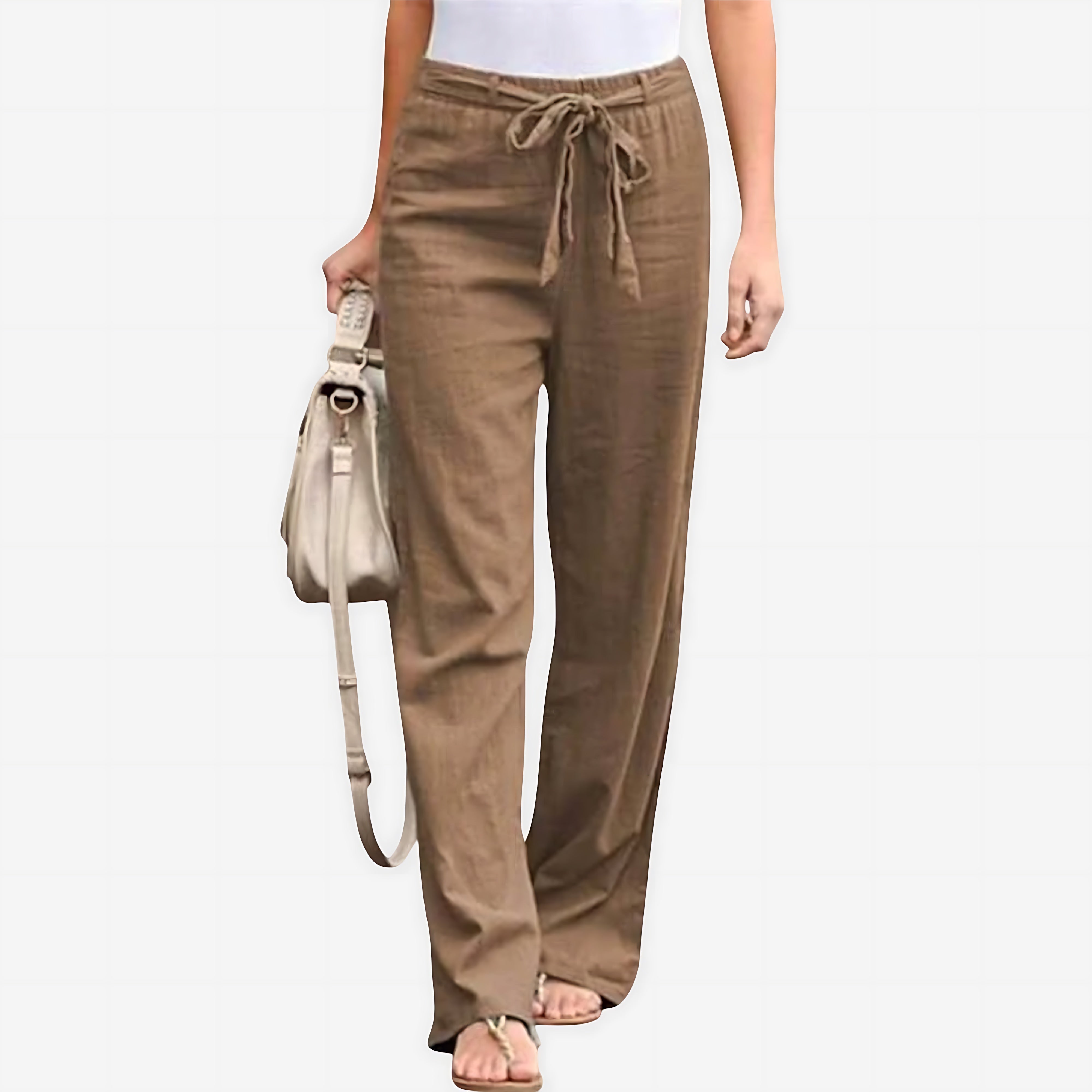 Skylar – Paperbag Waist Straight Leg Pants