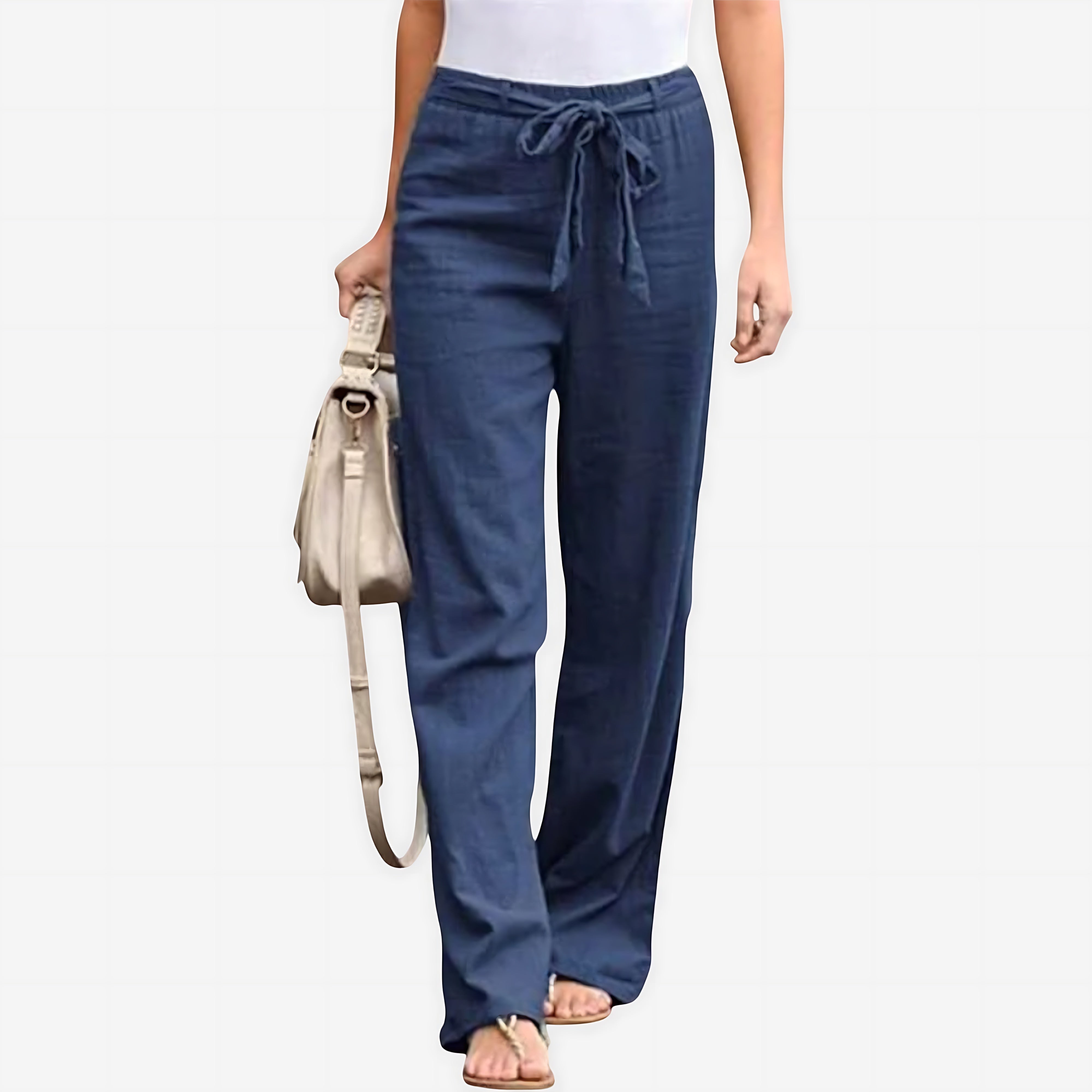 Skylar – Paperbag Waist Straight Leg Pants