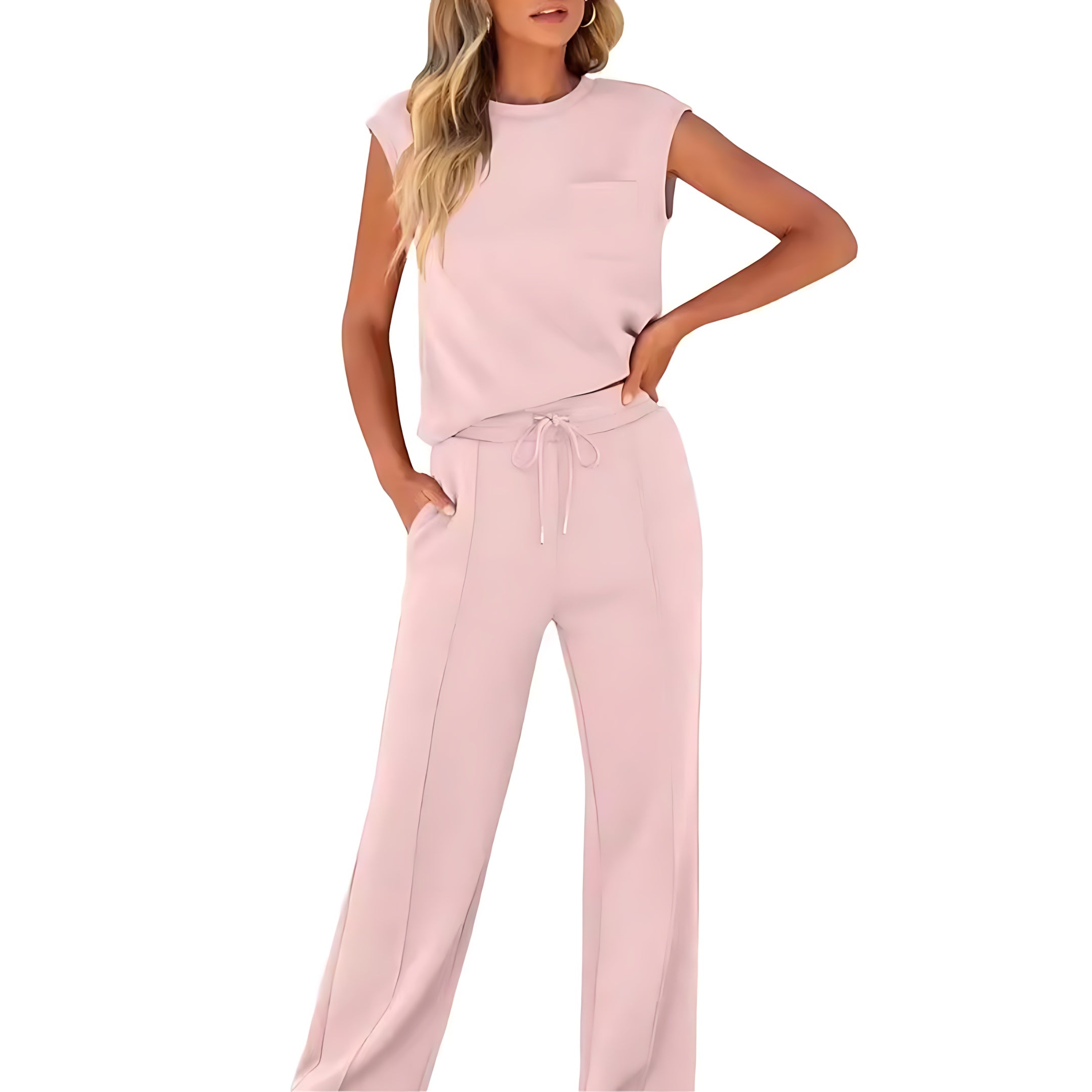 Skylar – Tank Top And Straight Leg Pants Lounge Co-ord