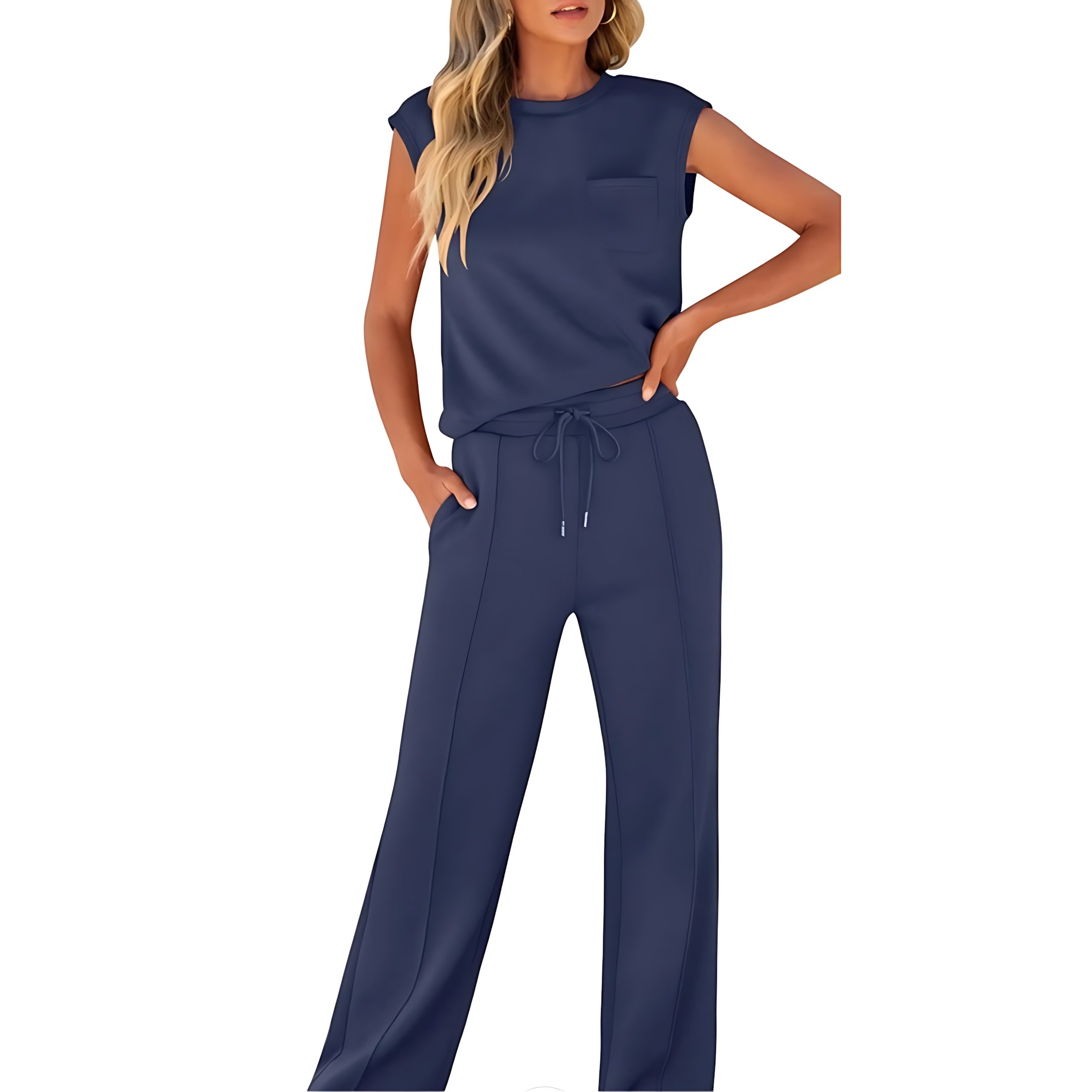 Skylar – Tank Top And Straight Leg Pants Lounge Co-ord