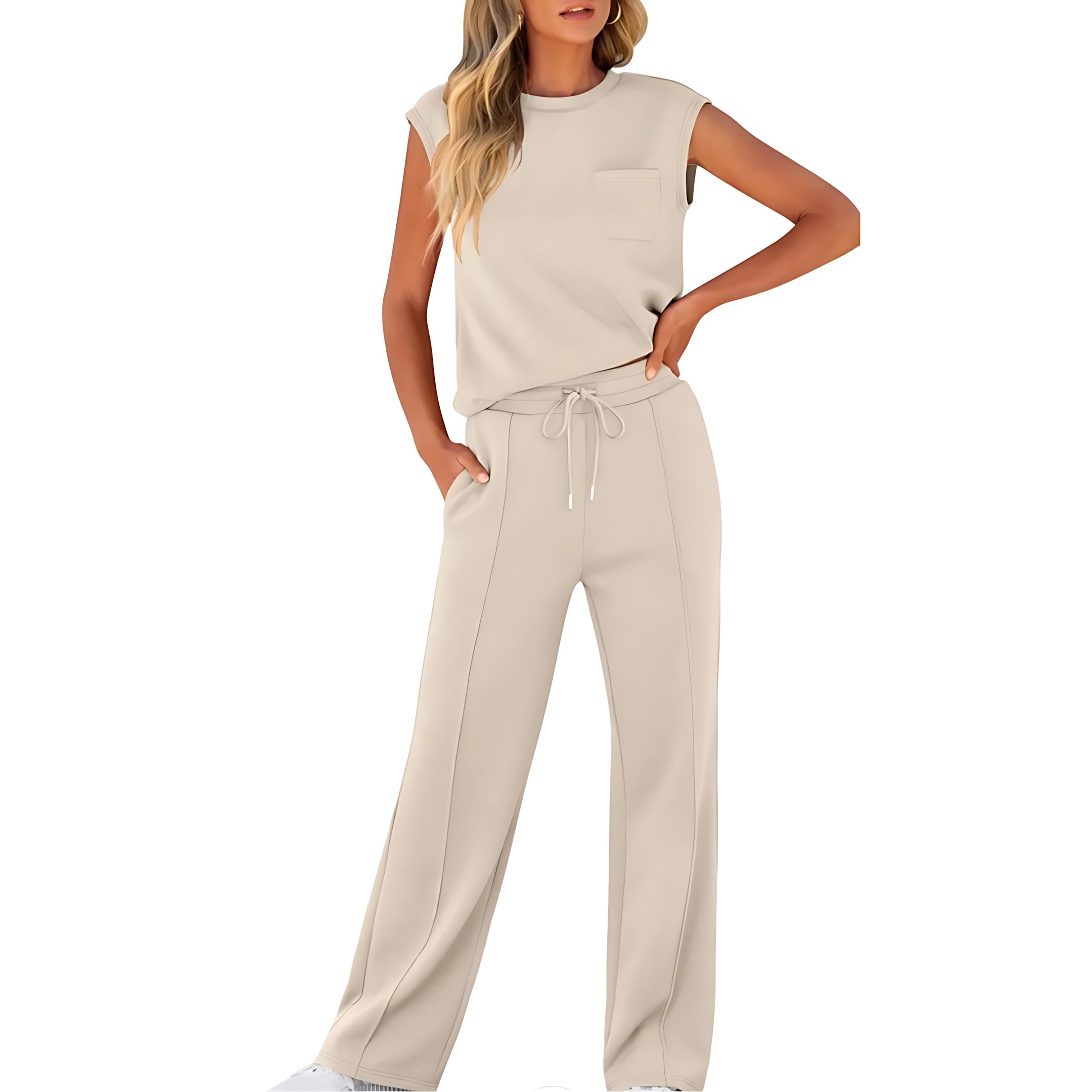 Skylar – Tank Top And Straight Leg Pants Lounge Co-ord