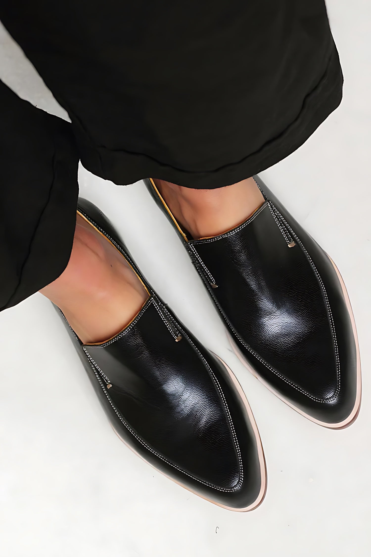 Sloane – Faux Leather Pointed Toe Loafers