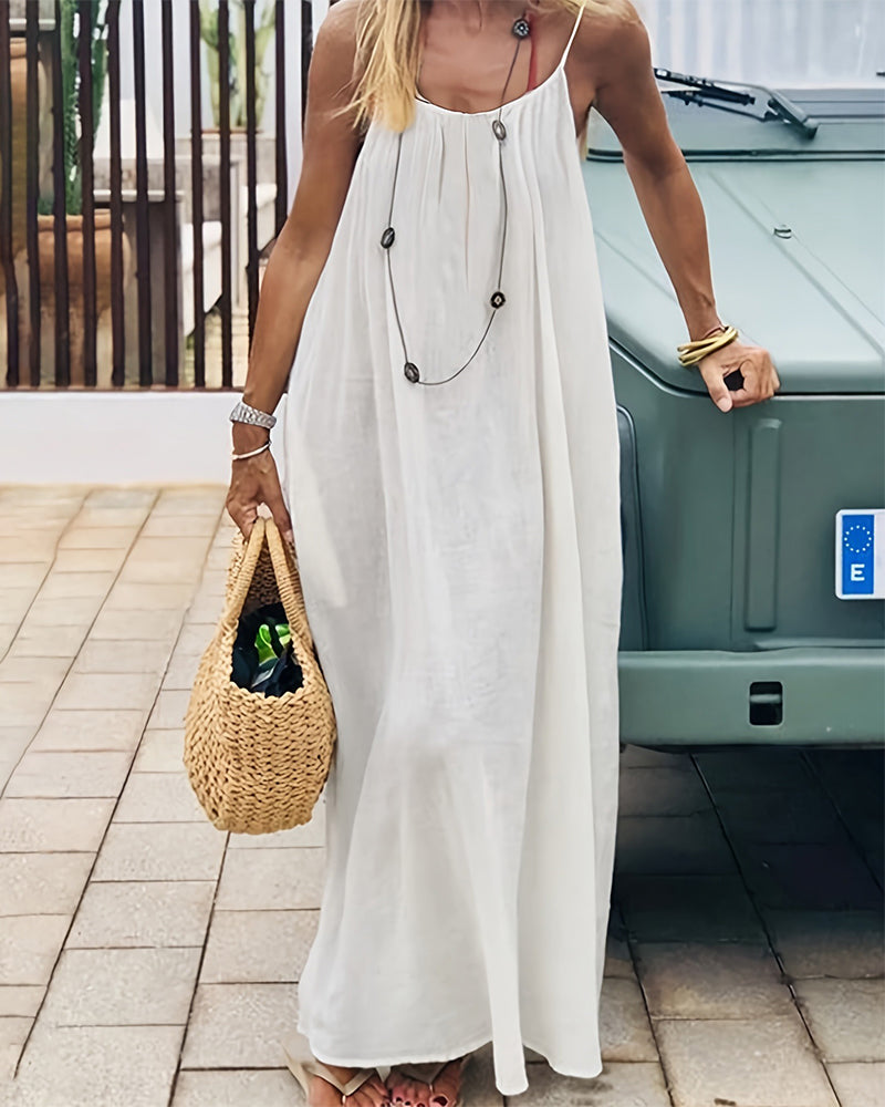 Phoebe – Square Neck Cami Summer Maxi Dress