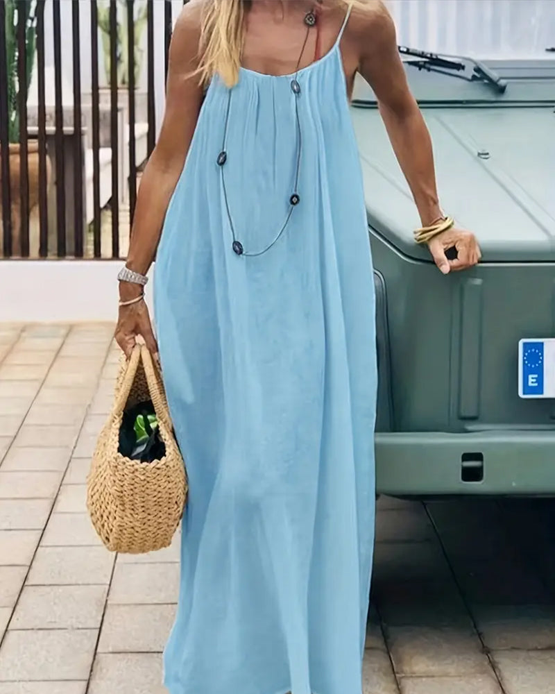 Phoebe – Square Neck Cami Summer Maxi Dress