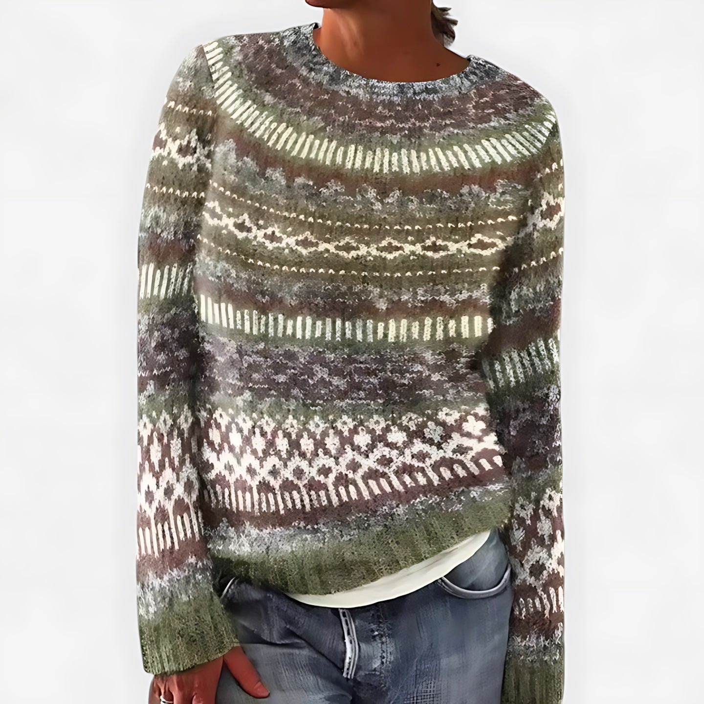Sofia – Nordic Fair Isle Knit Sweater