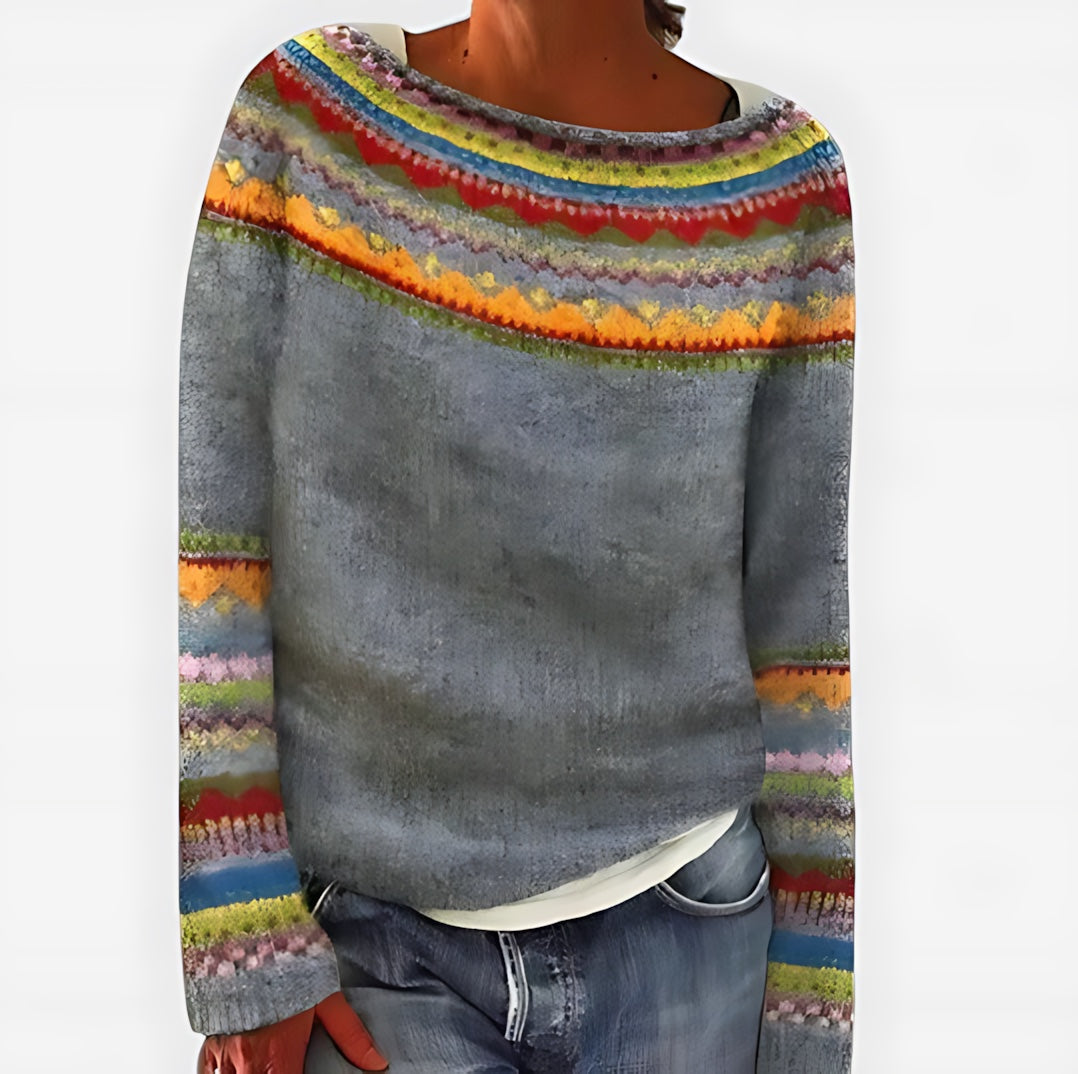 Sofia – Nordic Fair Isle Knit Sweater