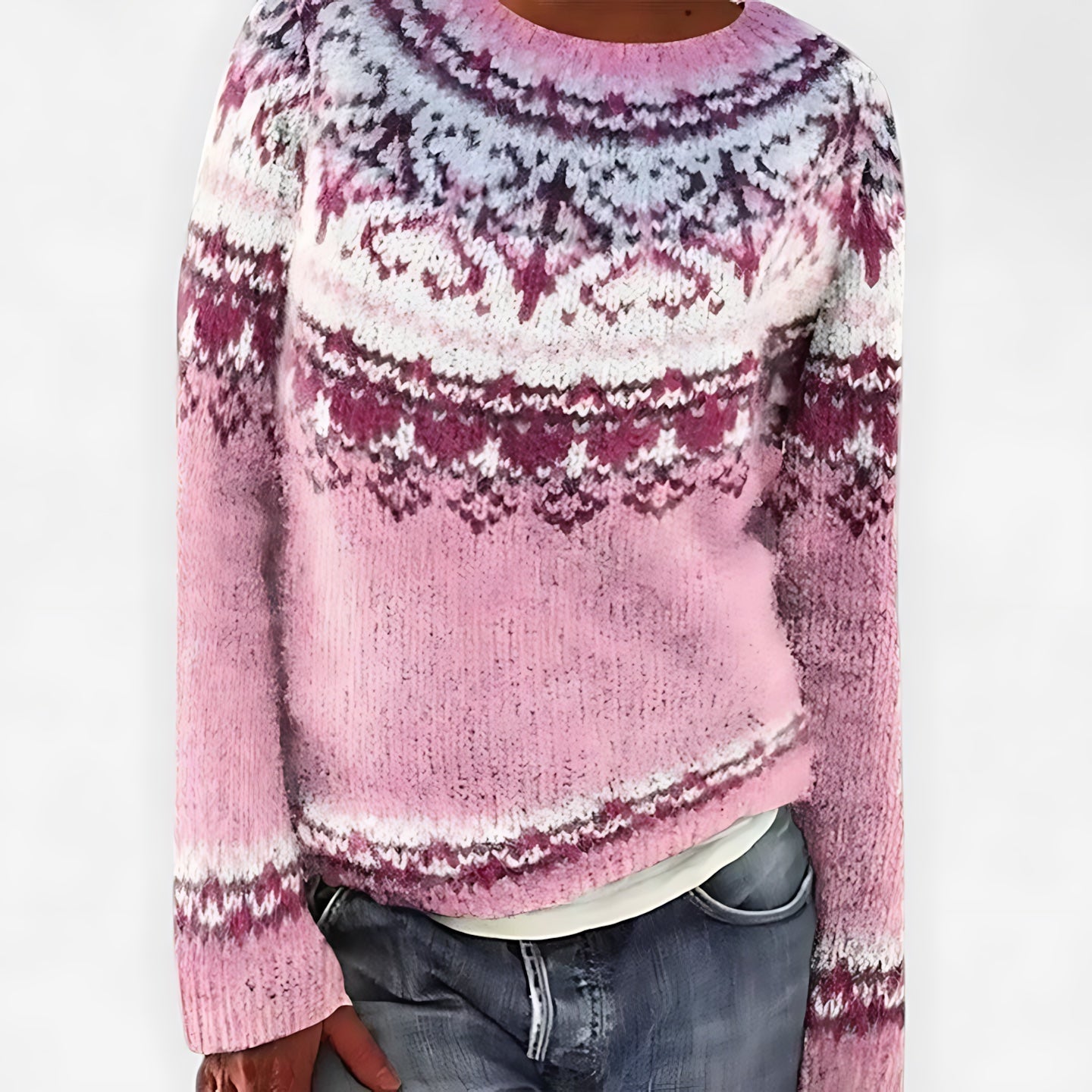 Sofia – Nordic Fair Isle Knit Sweater