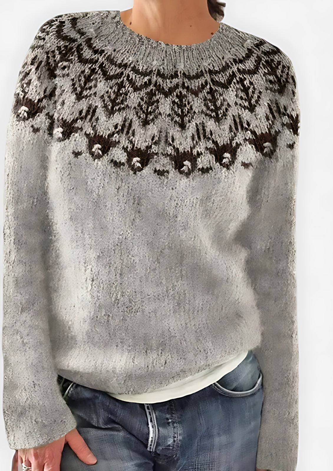 Sofia – Nordic Fair Isle Knit Sweater