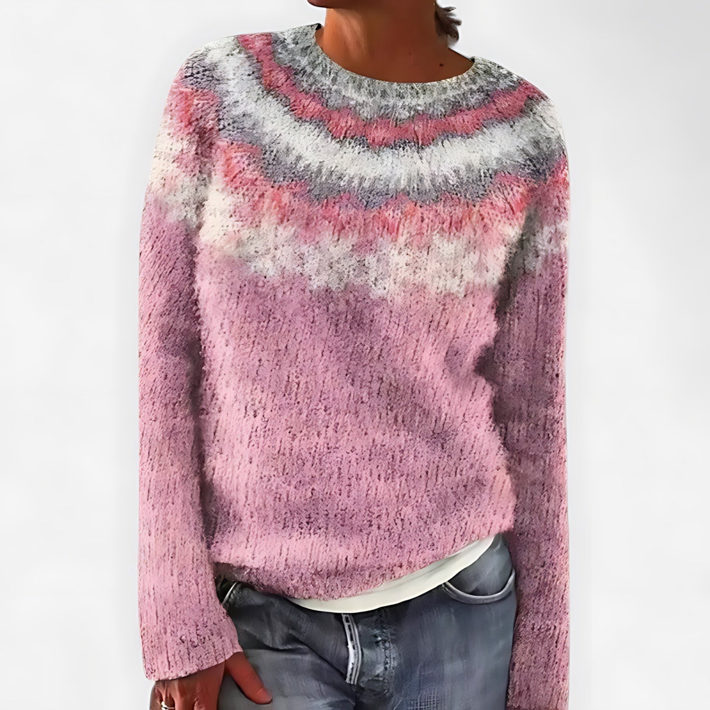 Sofia – Nordic Fair Isle Knit Sweater