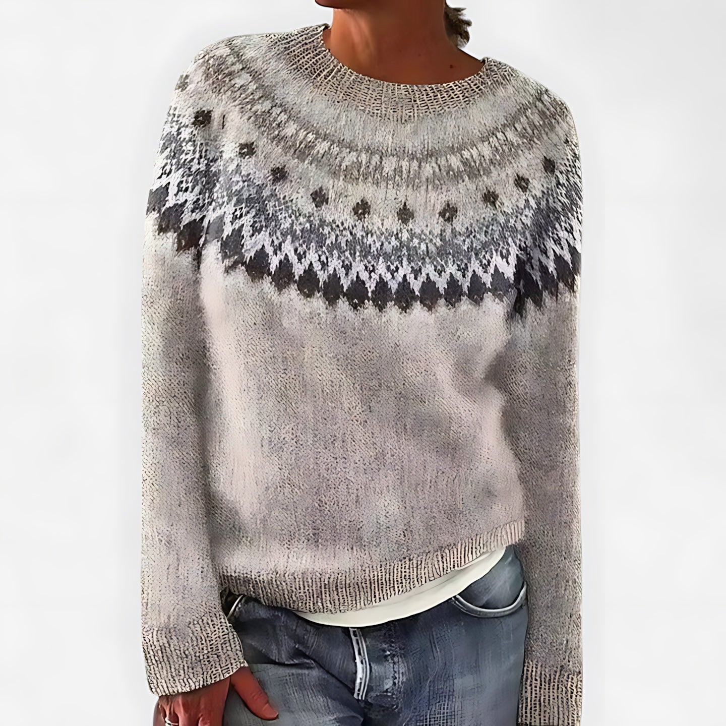 Sofia – Nordic Fair Isle Knit Sweater