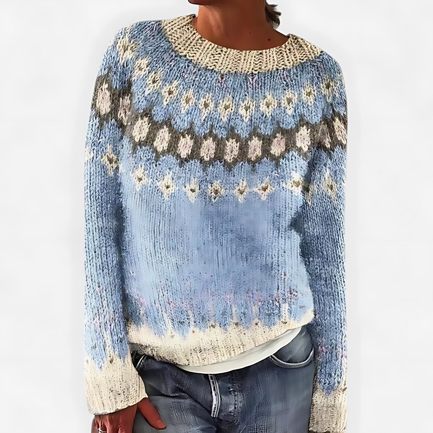 Sofia – Nordic Fair Isle Knit Sweater