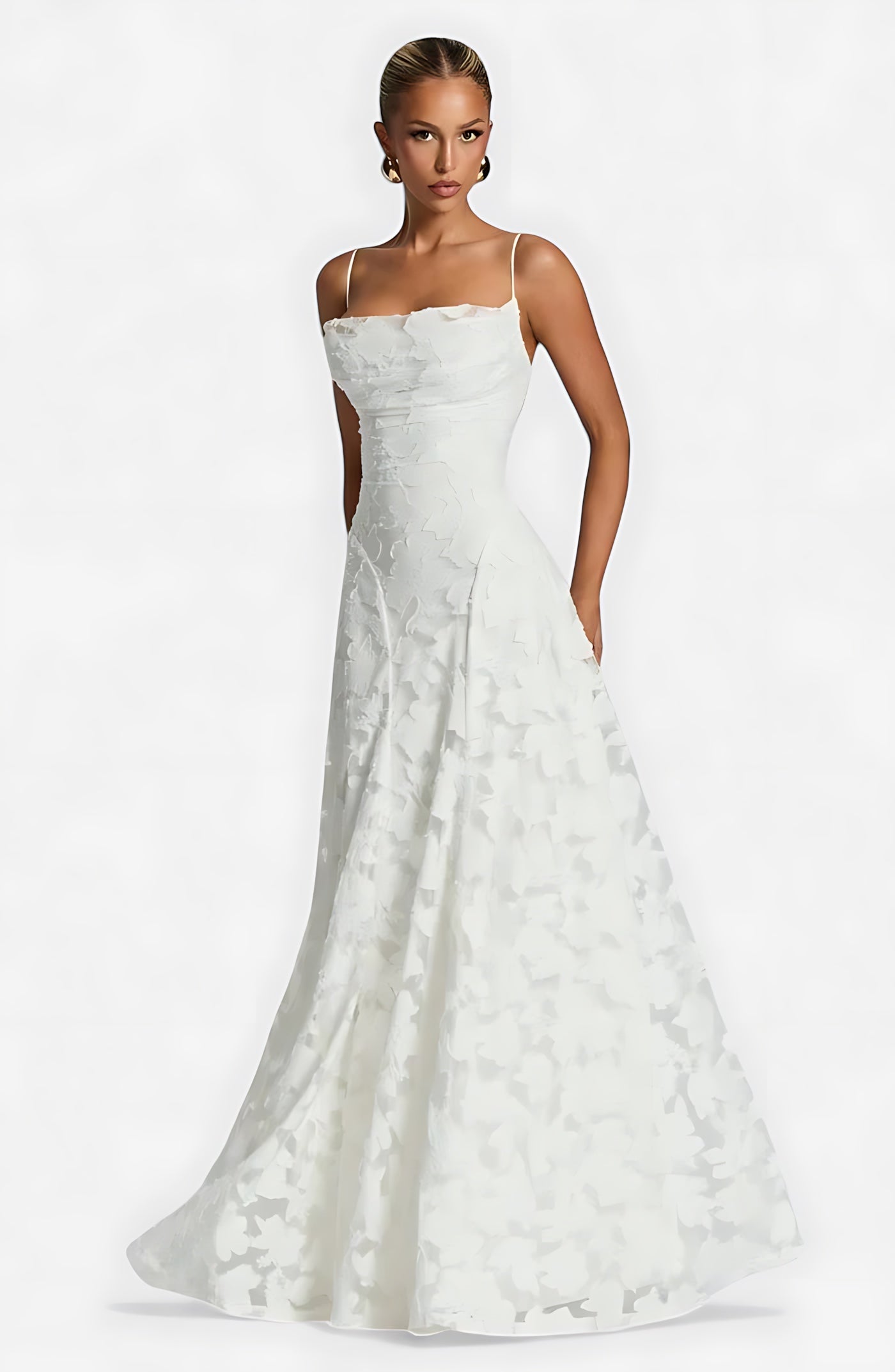 Sophia – Lace A-Line Evening Maxi Dress